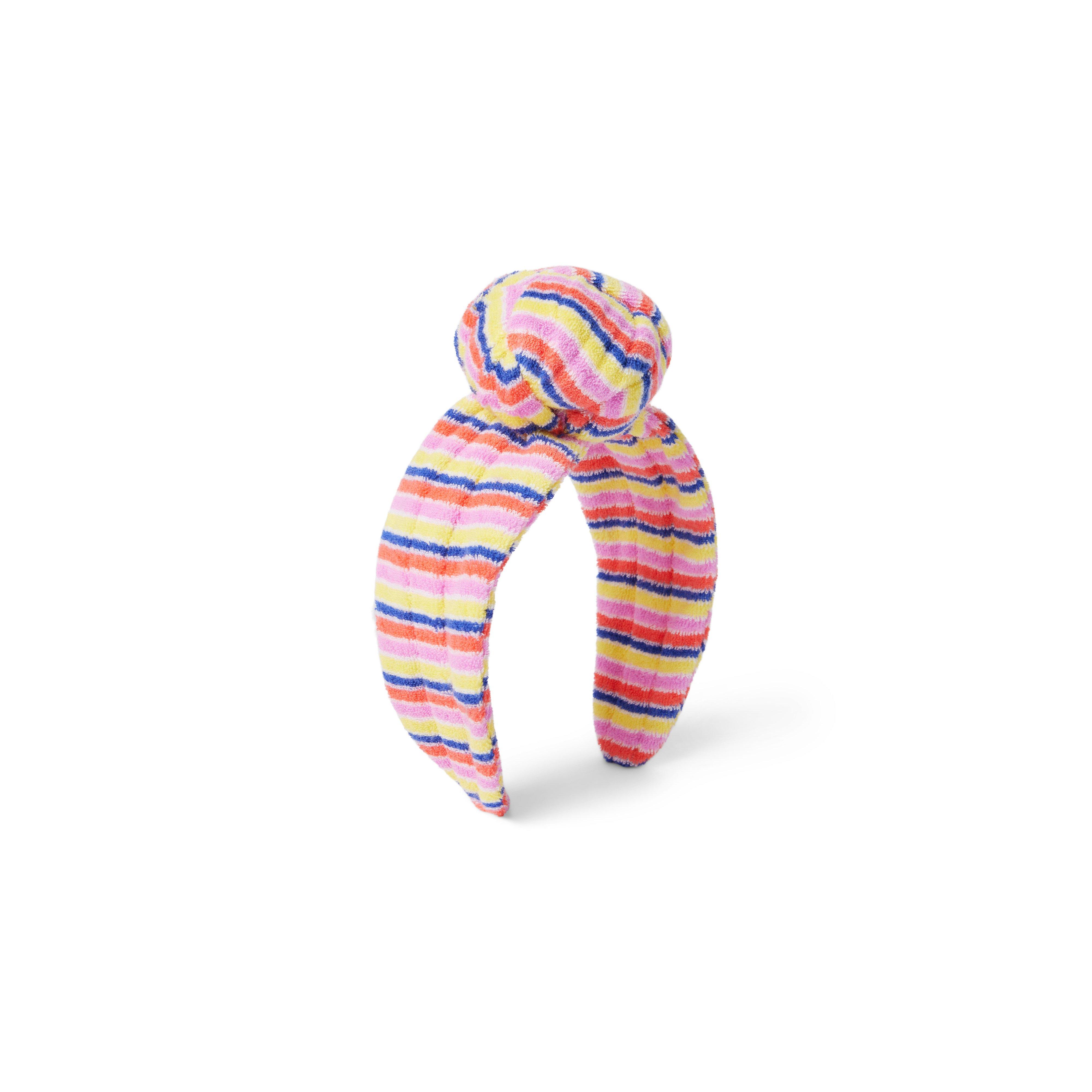 Kaavia James Striped Terry Knot Headband image number 0