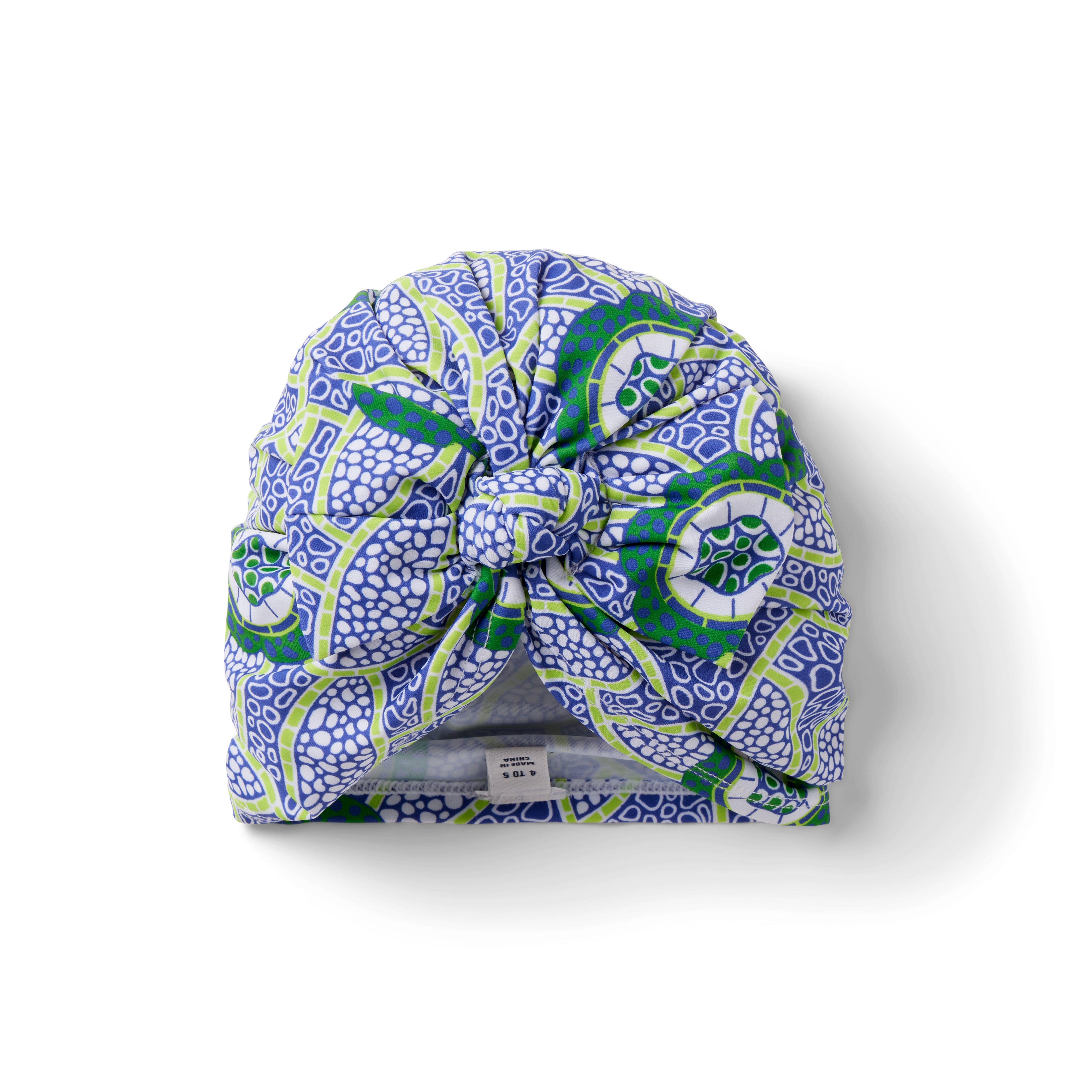 Kaavia James Floral Block Print Swim Headwrap image number 0