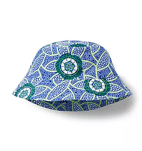 Kaavia James Floral Block Print Bucket Hat
