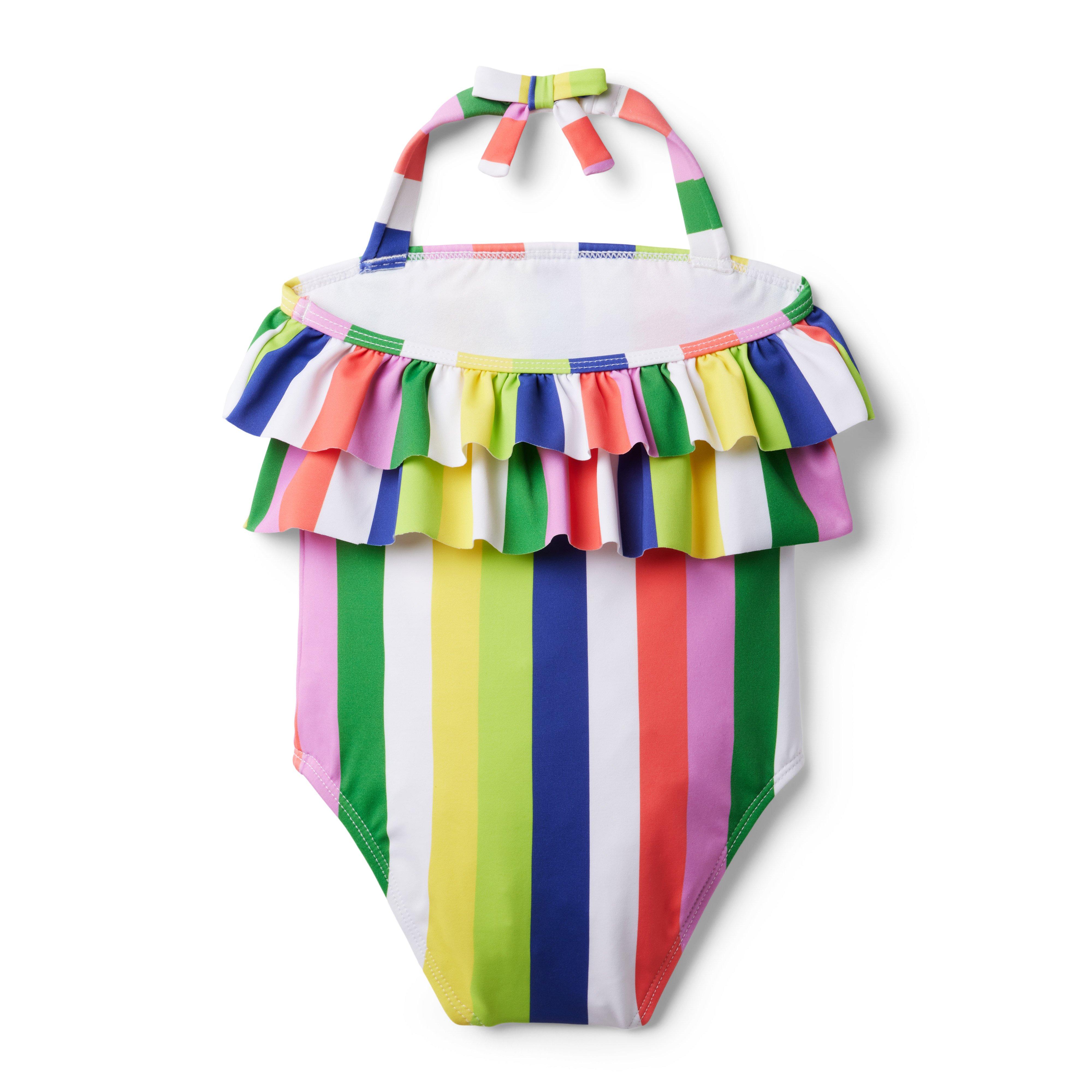 Kaavia James Rainbow Striped Swimsuit image number 1