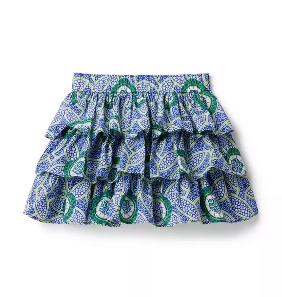 Kaavia James Floral Block Print Skirt image number 0