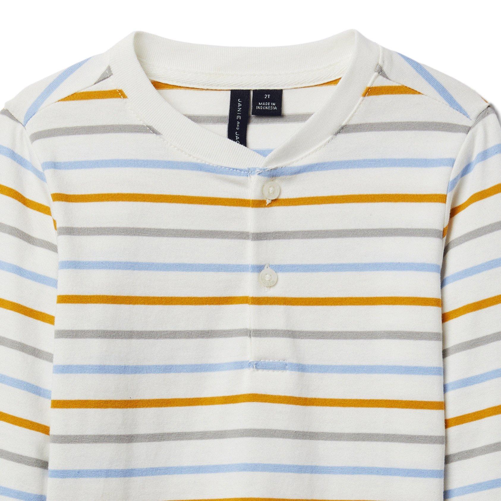 Striped Henley Tee image number 2
