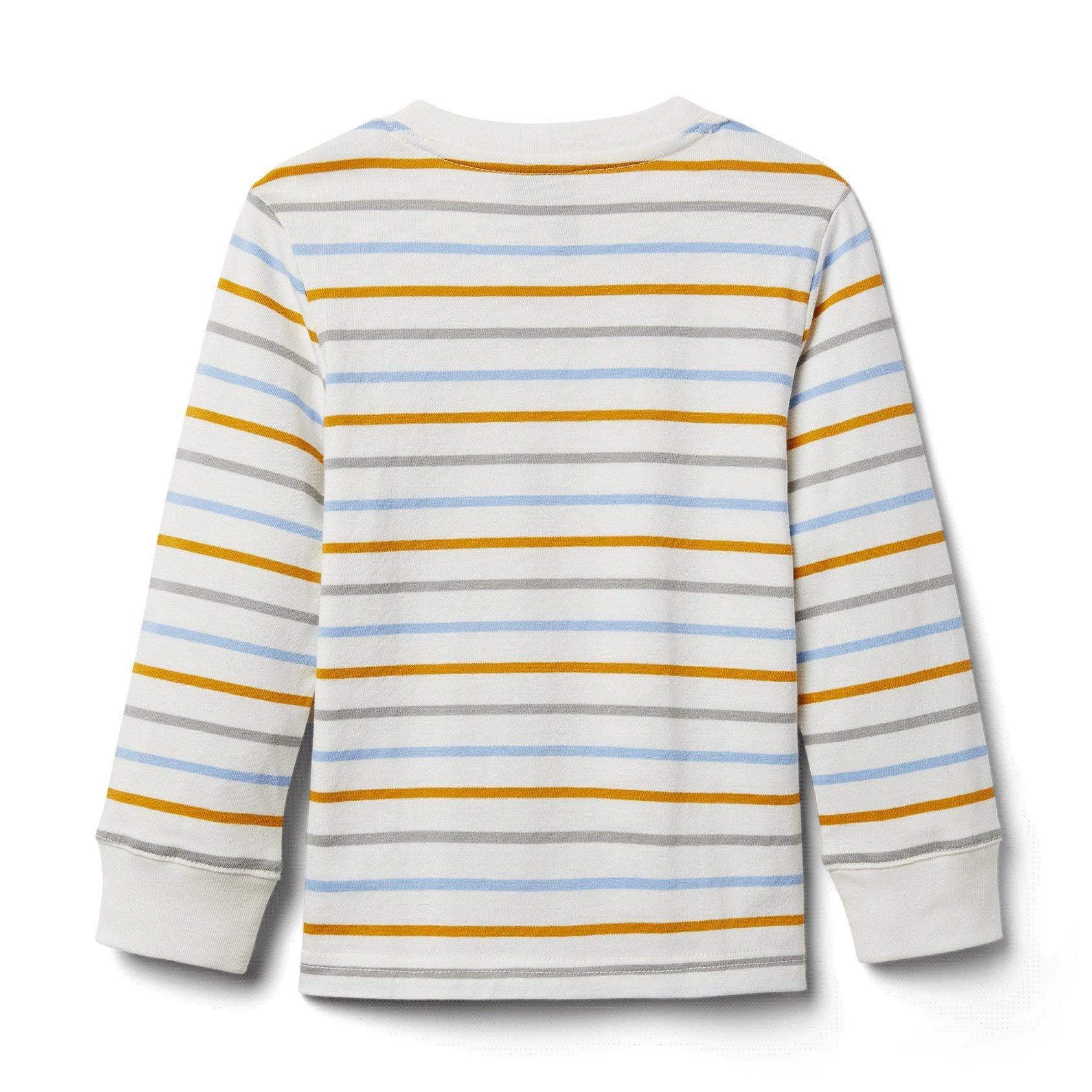 Striped Henley Tee image number 1