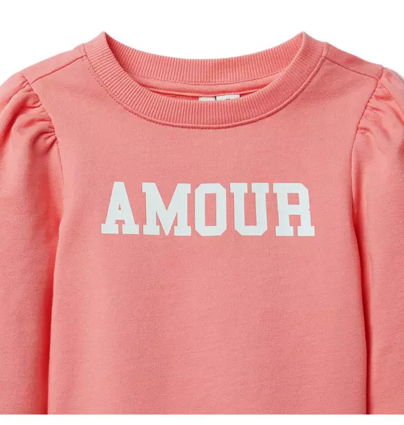 Amour Puff Sleeve Sweatshirt image number 2