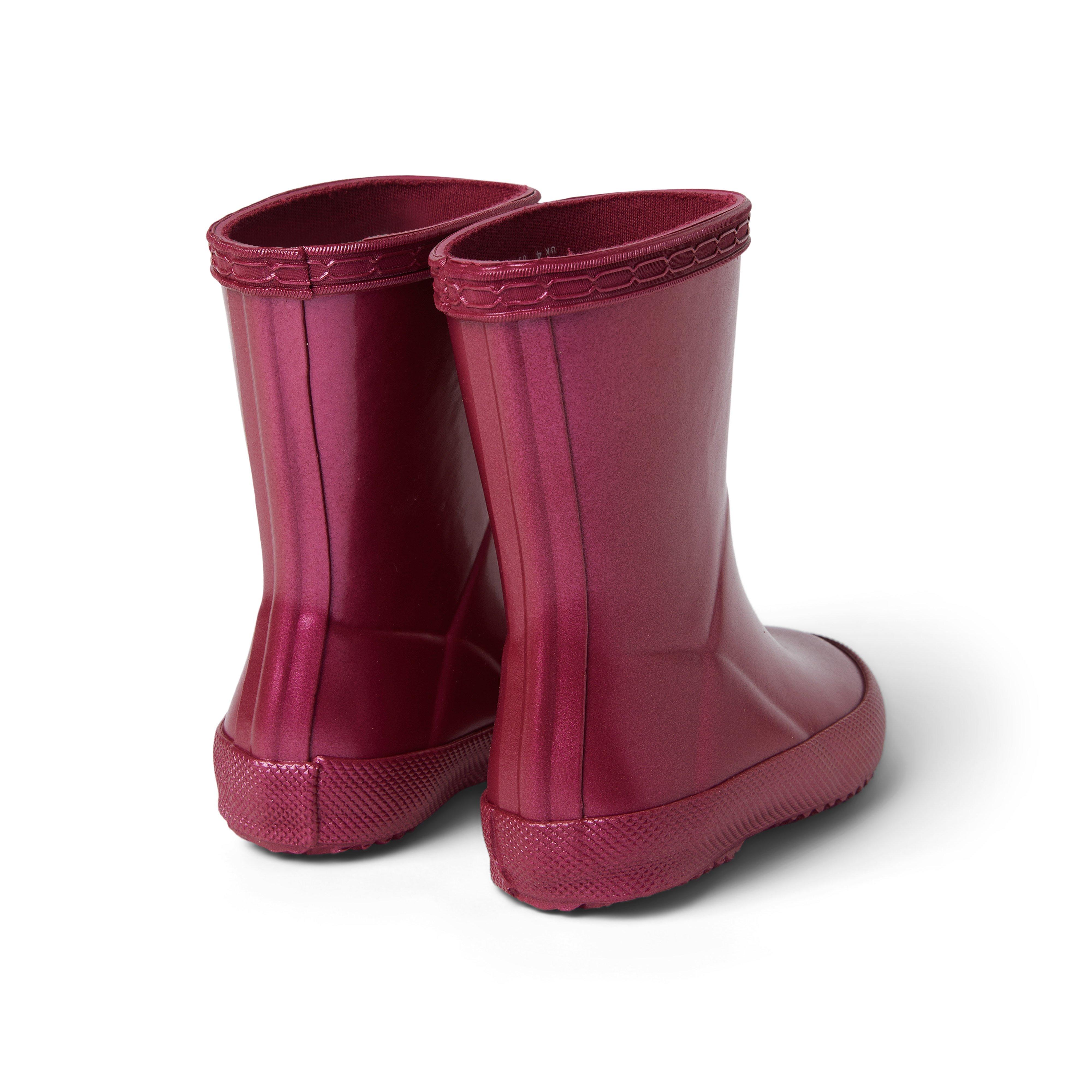 Girl Booksmart Burgundy Hunter Original Kids First Classic Nebula Rain Boot by Janie and Jack