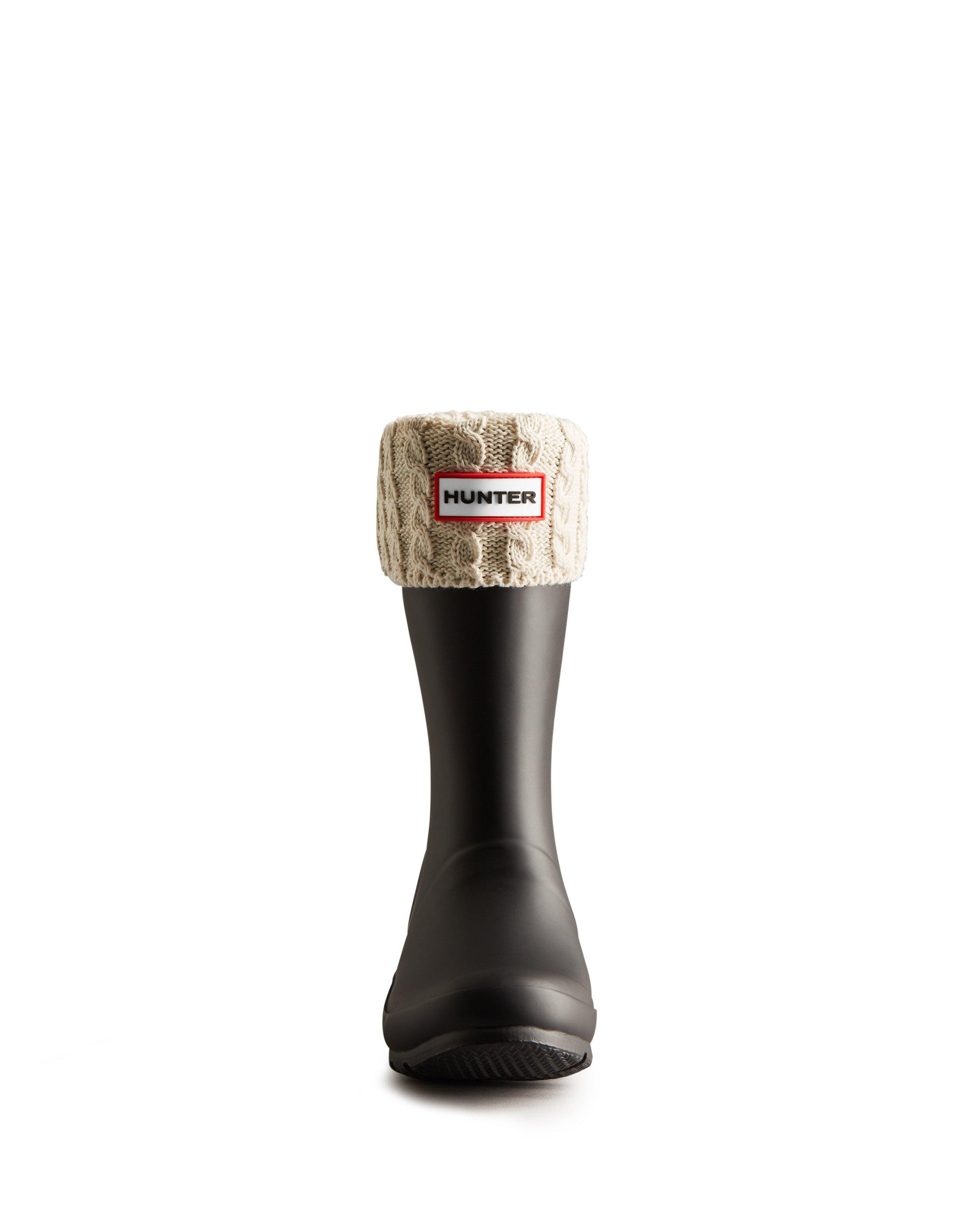 Hunter Original Kids Cable Boot Sock image number 1