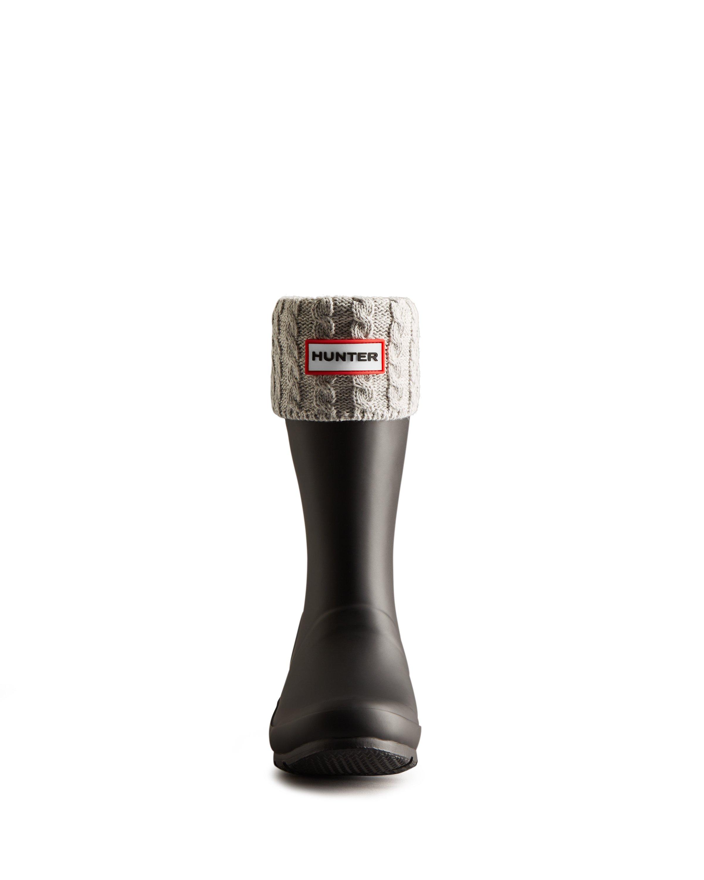 Hunter Original Kids Cable Boot Sock image number 1