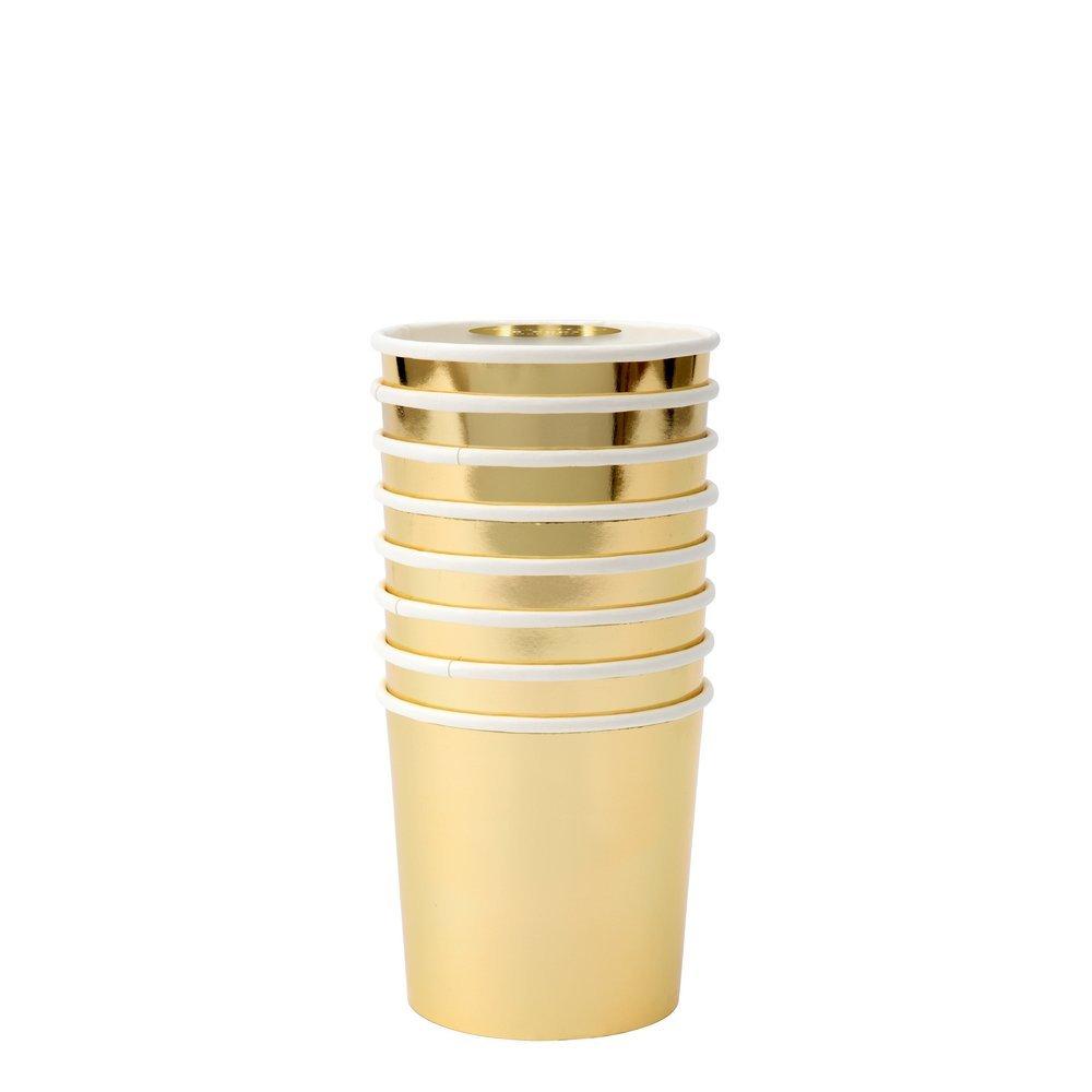 Meri Meri Gold Tumbler Cups image number 0