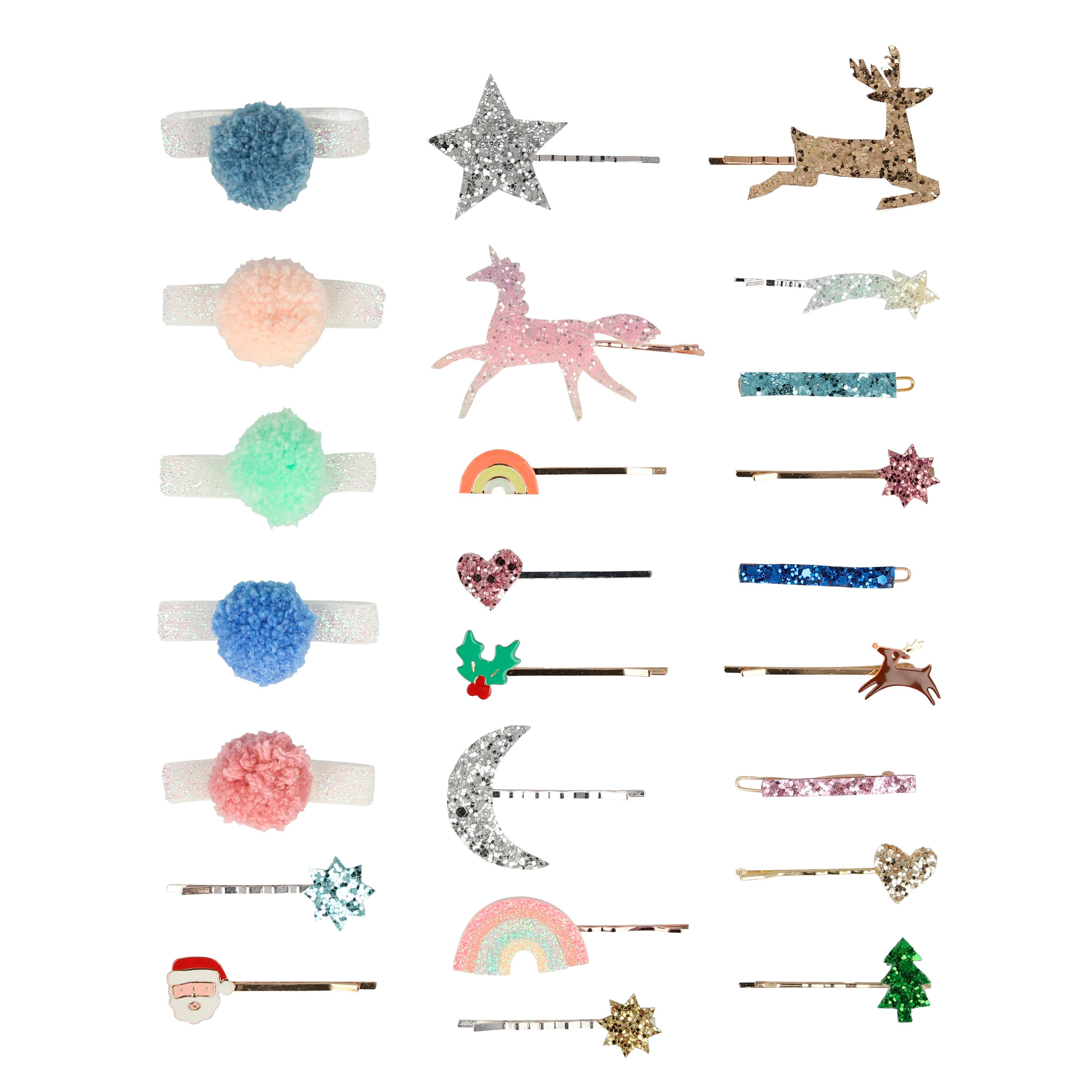Meri Meri Advent Hair Clip Calendar image number 1
