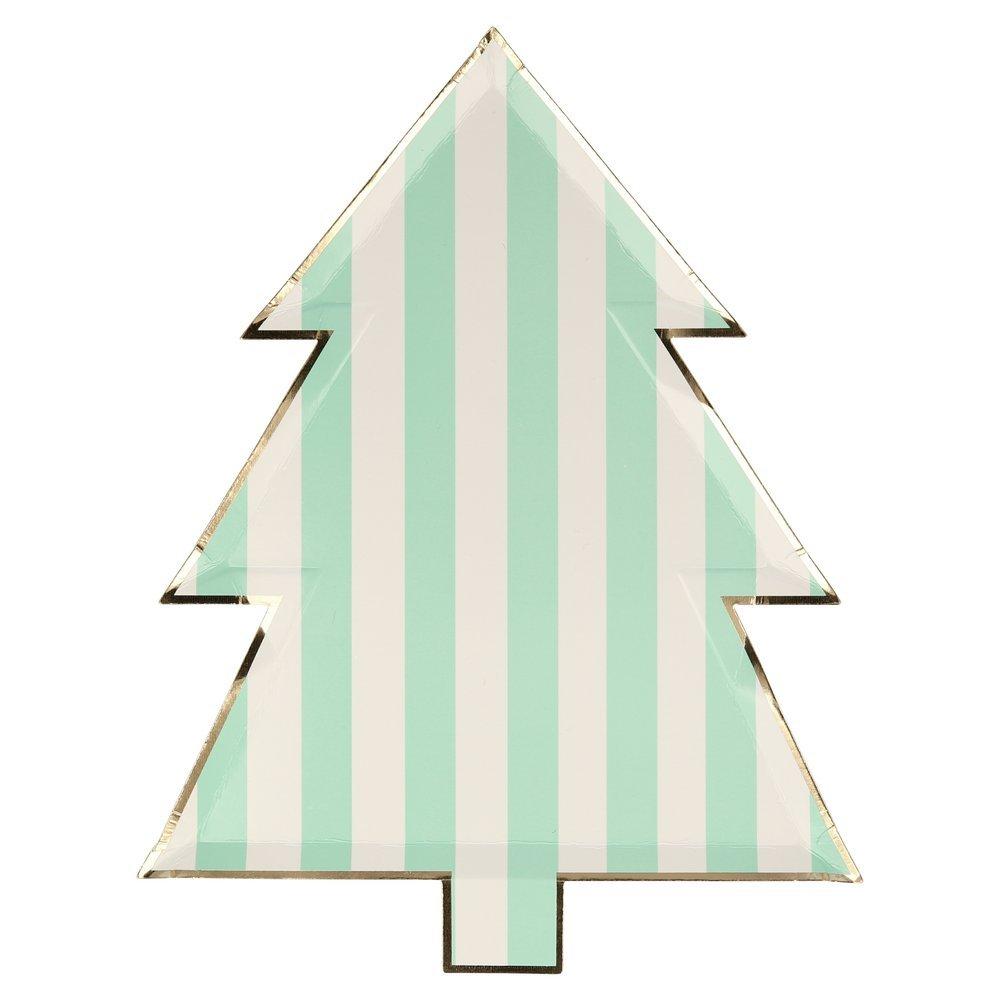 Meri Meri Patterned Christmas Tree Plates image number 2