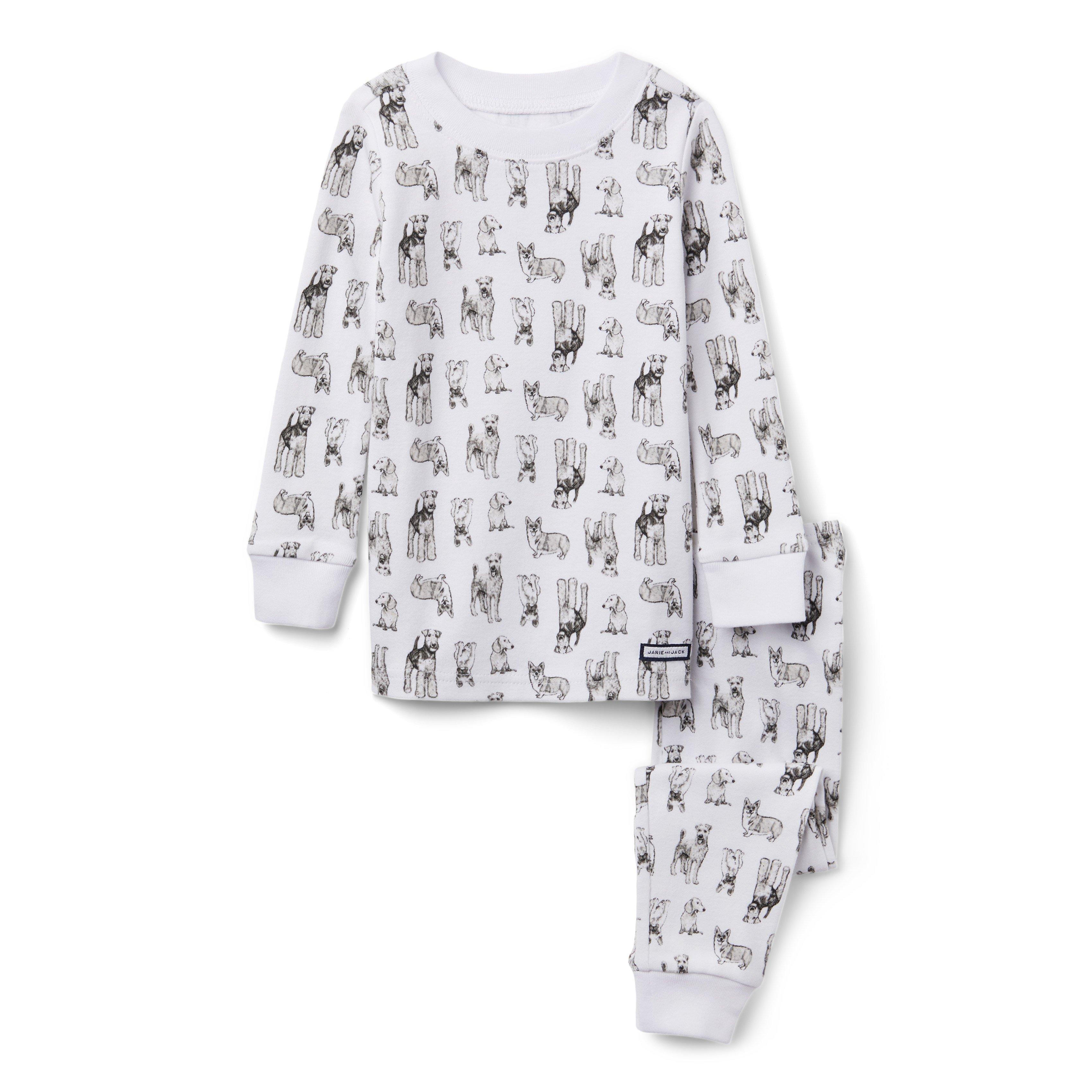 Boy White Snoopy Print PEANUTS™ Snoopy Pajama Set by Janie and Jack