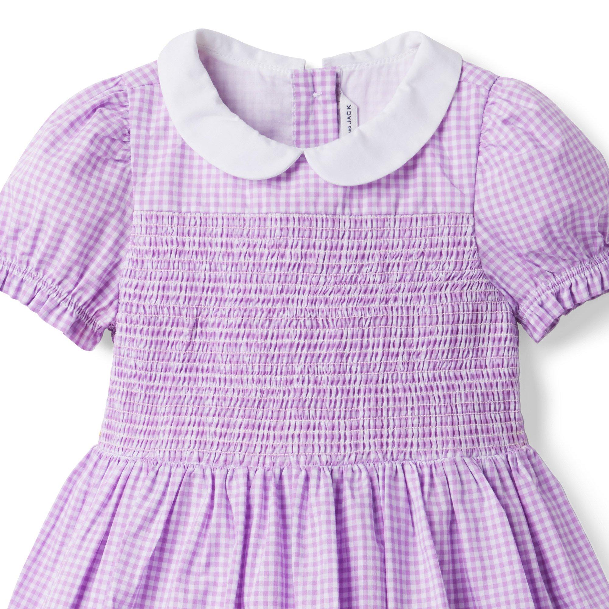 The Charlotte Gingham Smocked Dress image number 3