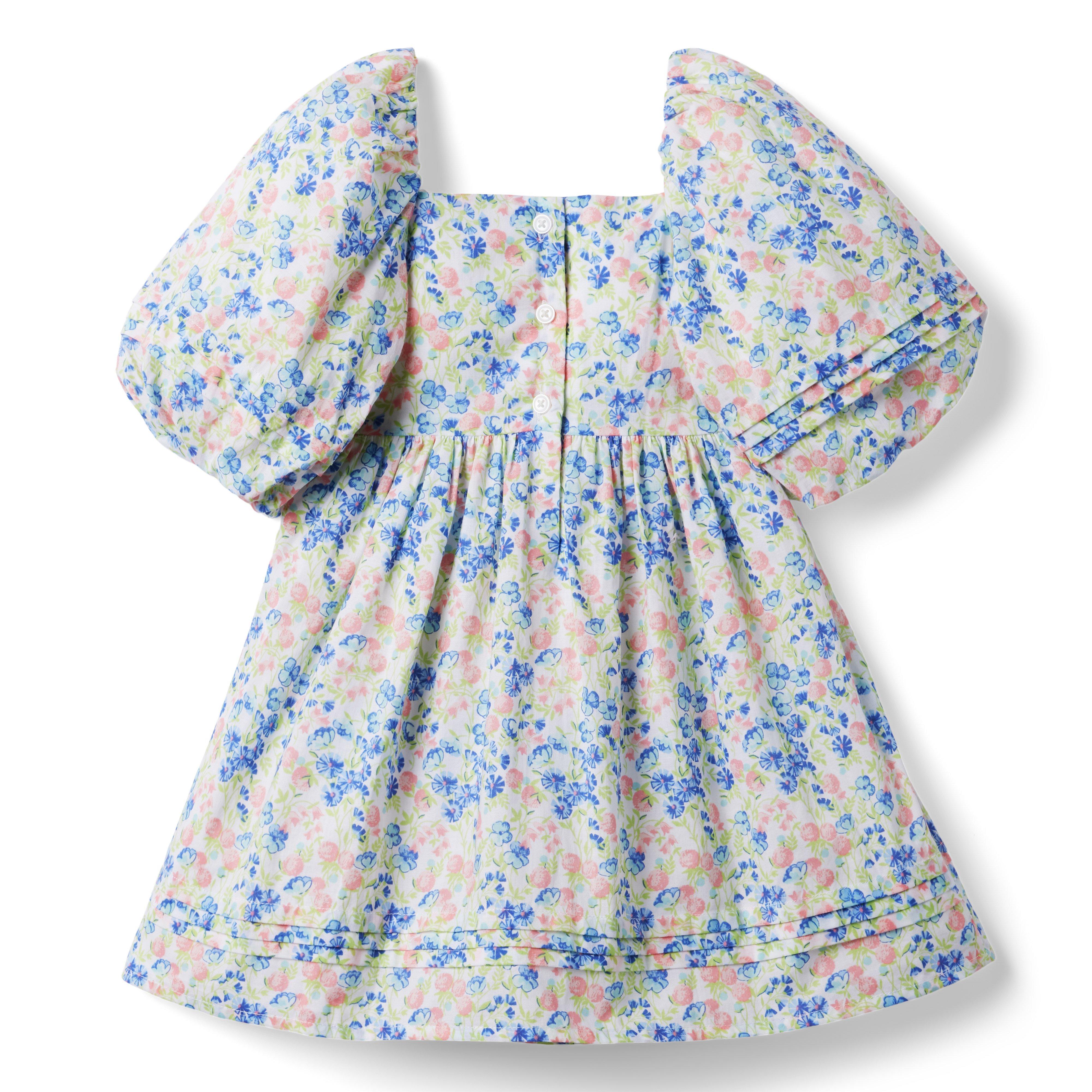 The Natalie Floral Smocked Bubble Sleeve Dress image number 2