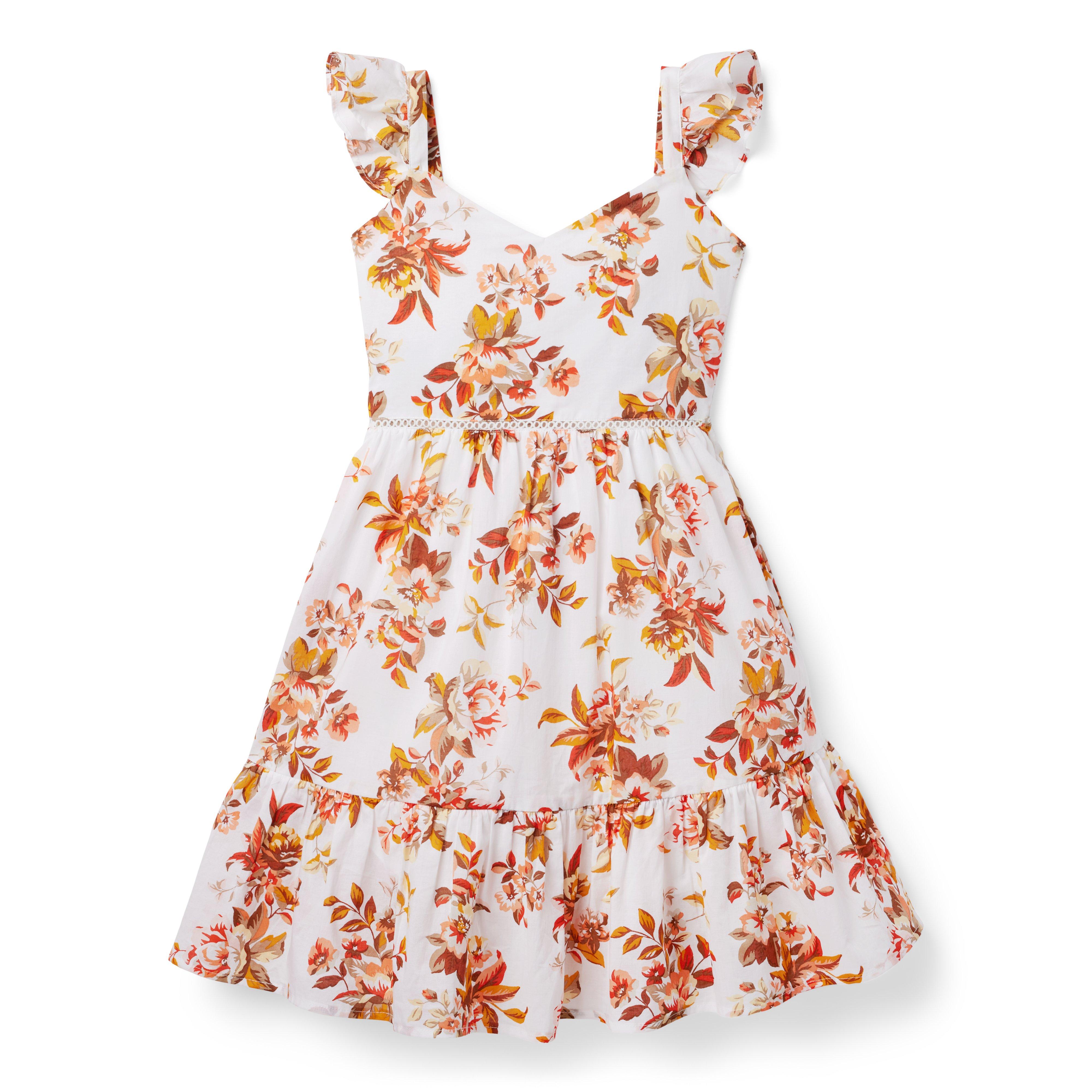 Floral Ruffle Strap Sundress image number 0