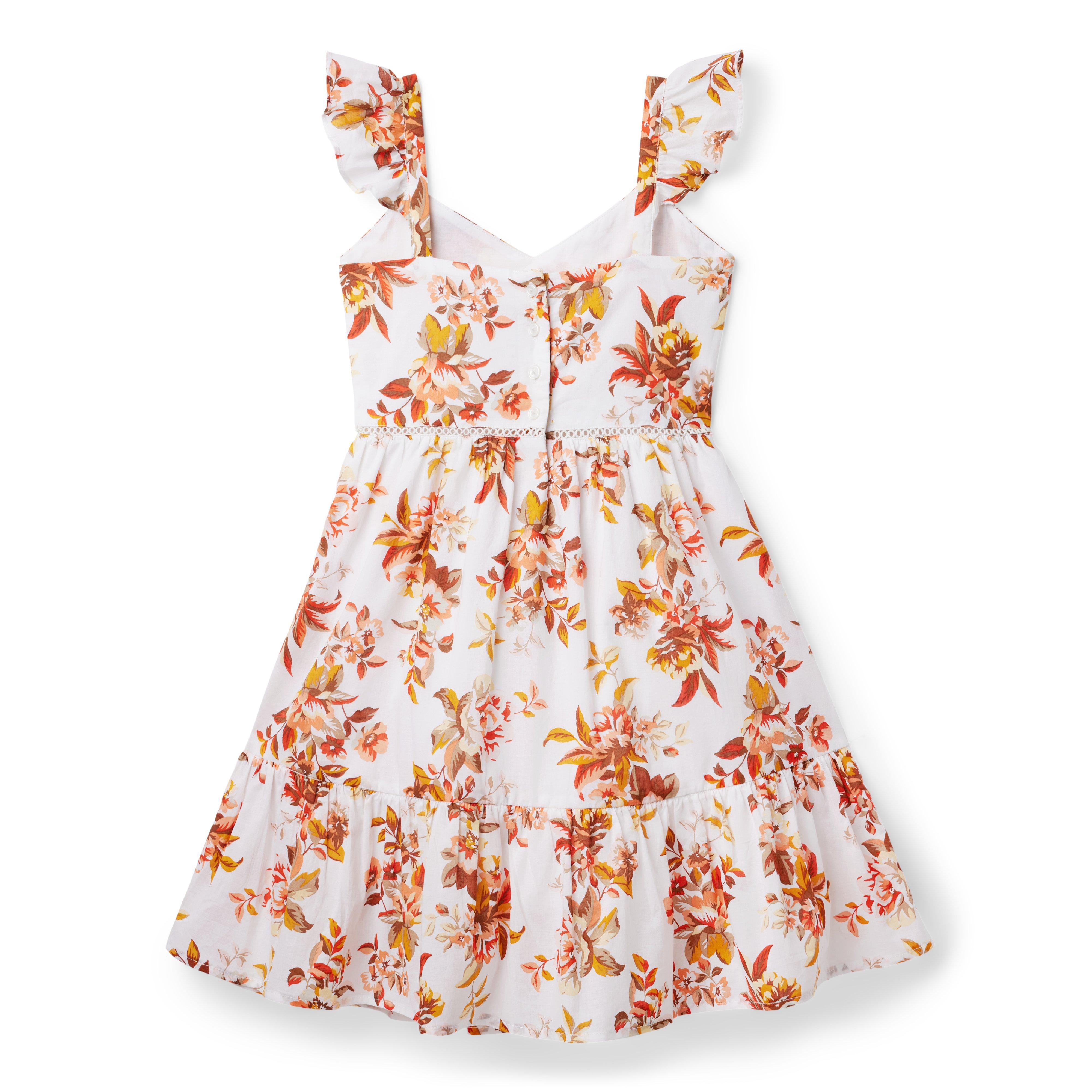 Floral Ruffle Strap Sundress image number 1