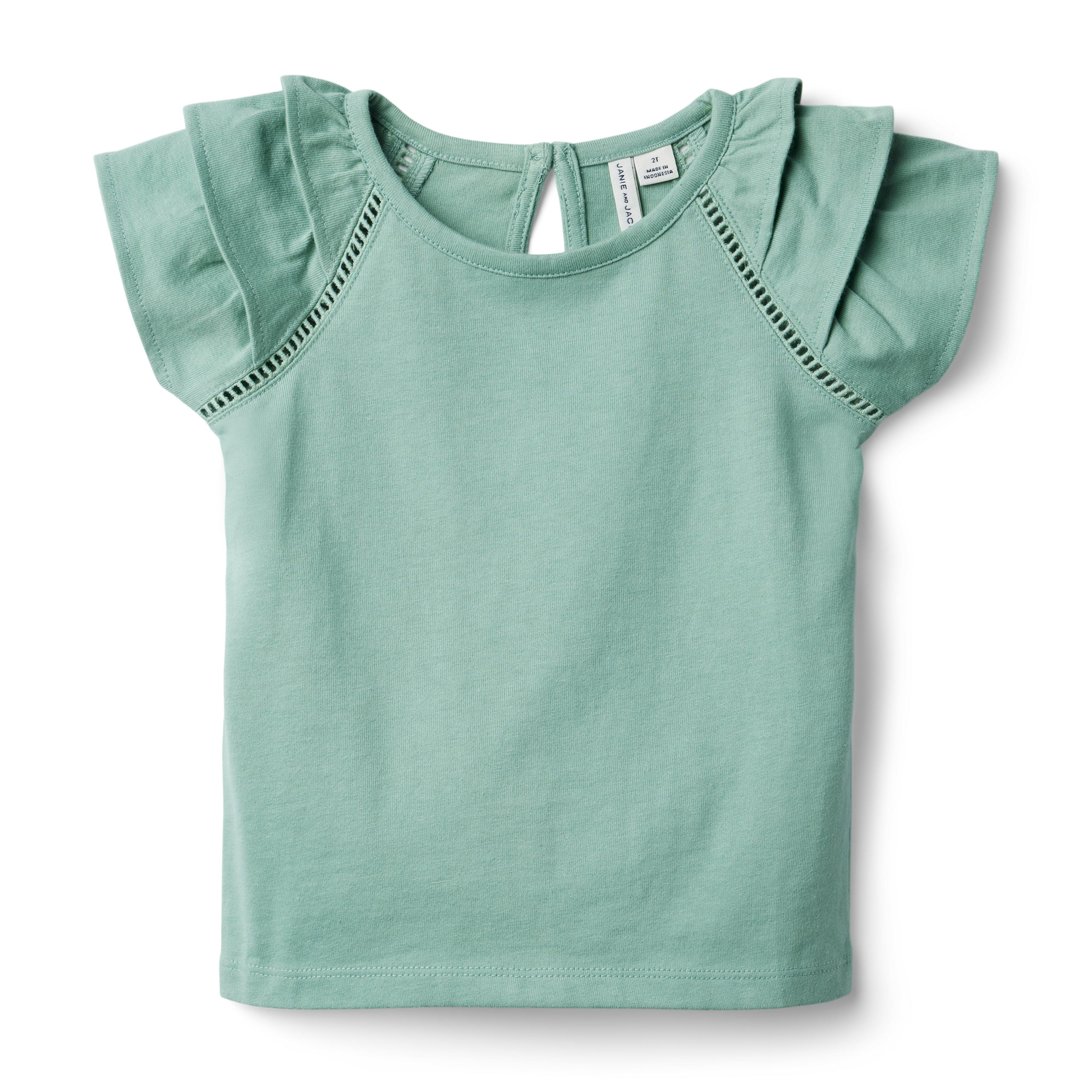 Tiered Ruffle Sleeve Top image number 0
