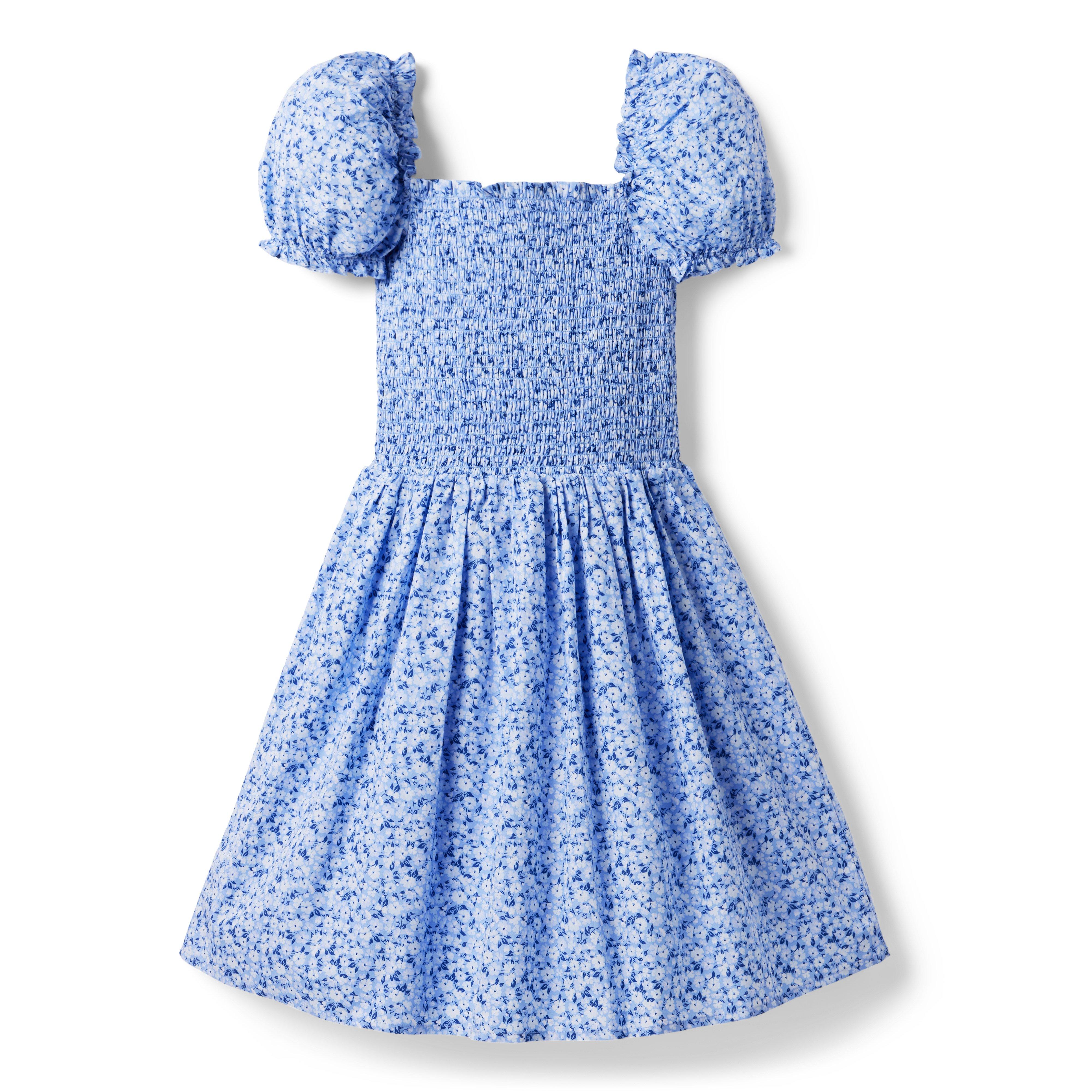 The Grace Floral Smocked Puff Sleeve Dress image number 1