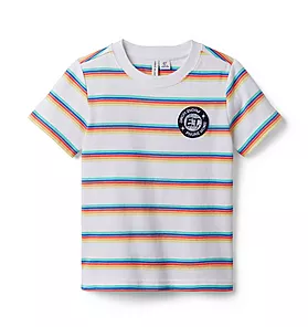 Janie and Jack E.T. Striped Patch Tee