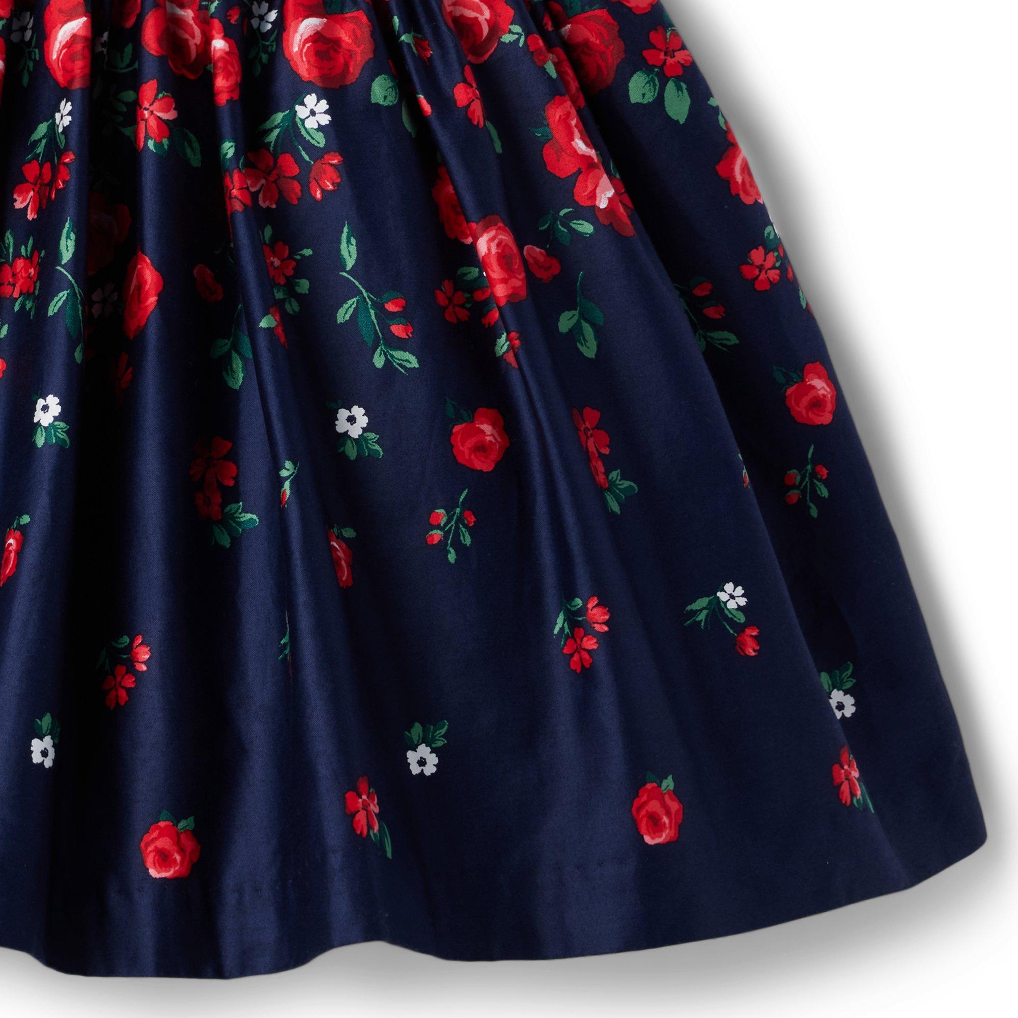 Girl Dark Marine Rose Print American Girl® X Janie And Jack Wrapped In Roses Party Dress By 