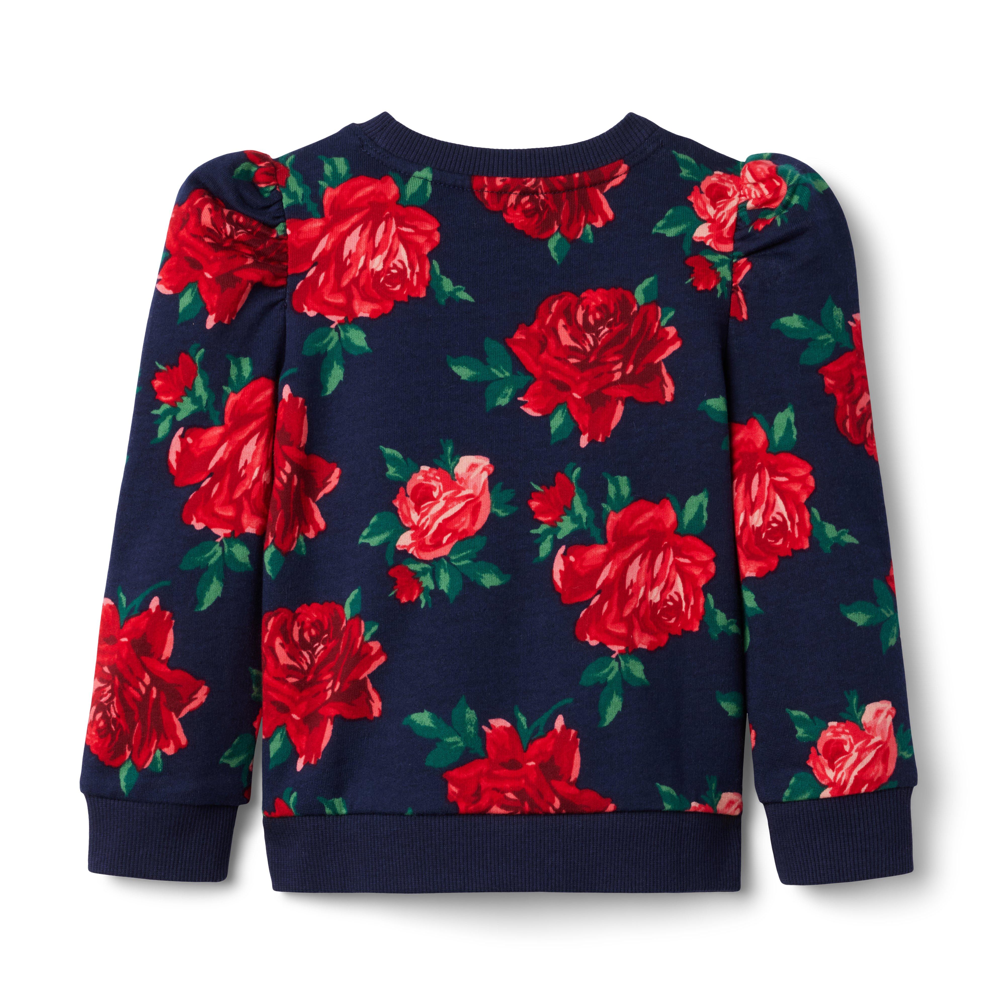 Girl Dark Marine Rose Print American Girl® X Janie And Jack Wrapped In Roses Party Top By Janie 