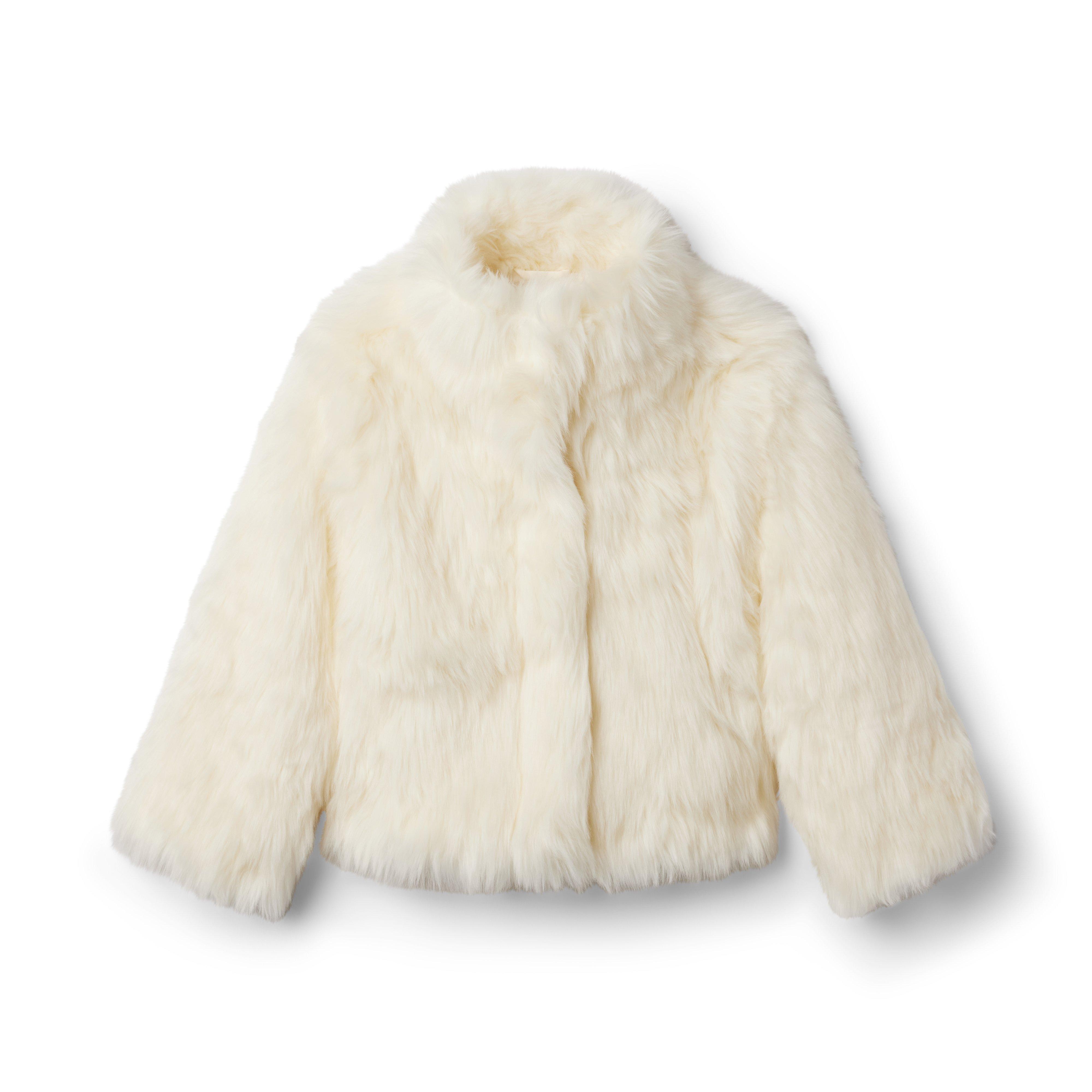 American Girl® x Janie and Jack Soft As Snow Faux Fur Jacket image number 0