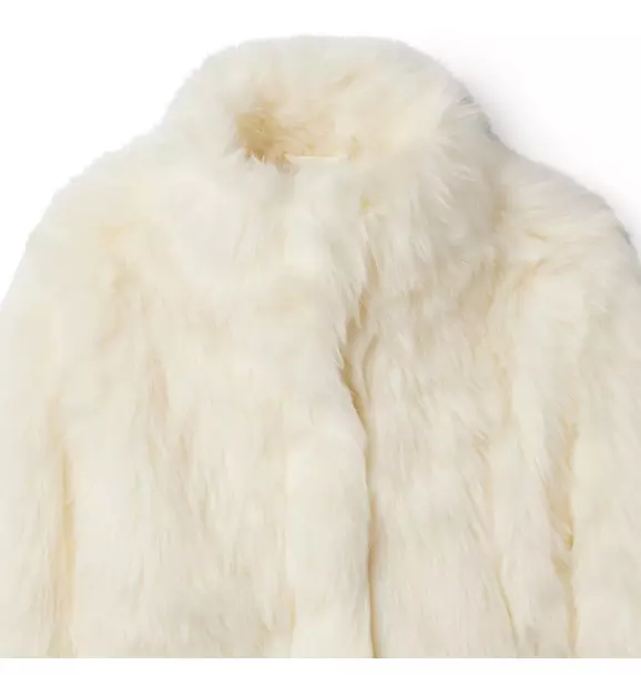 American Girl® x Janie and Jack Soft As Snow Faux Fur Jacket image number 2