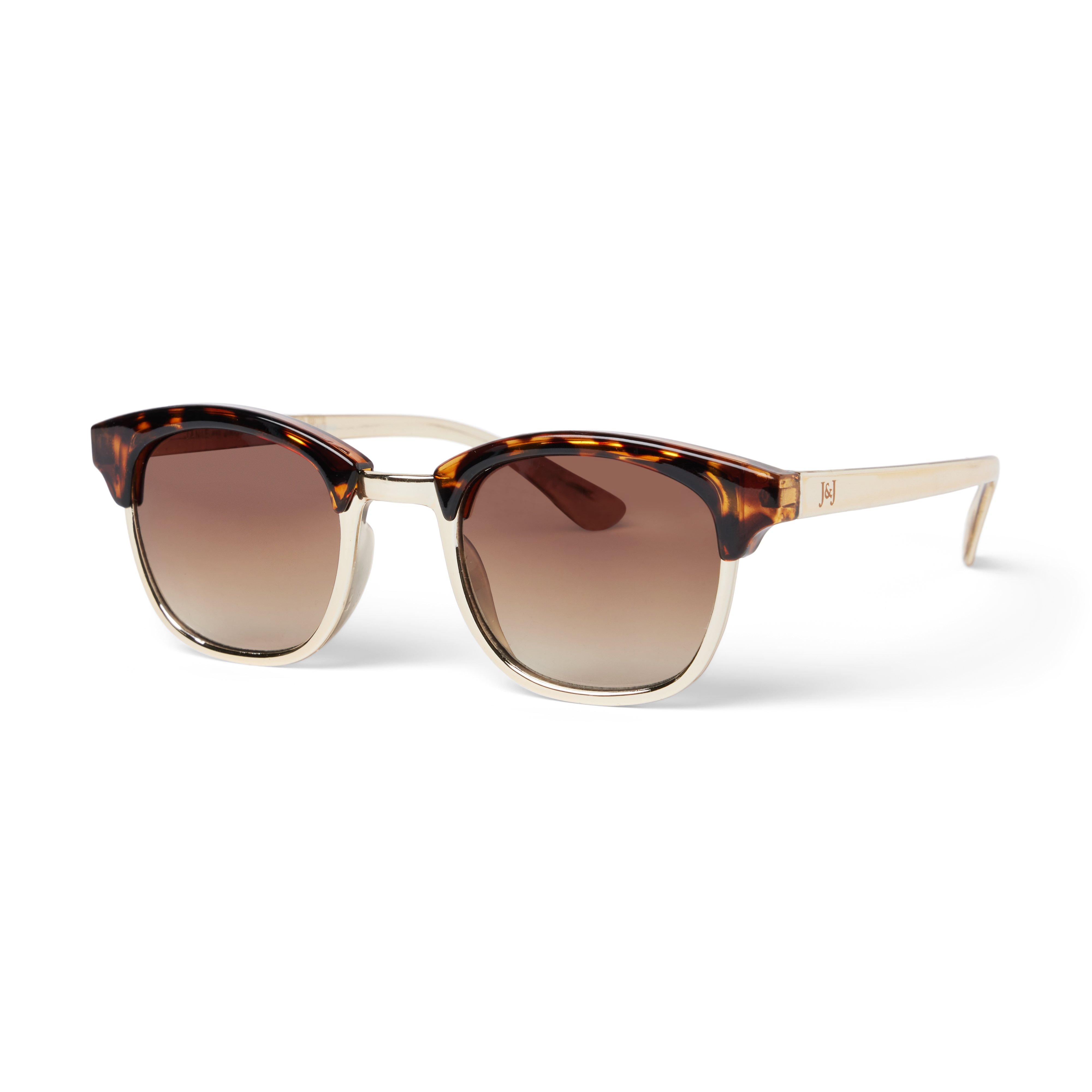 Tortoise Metallic Frame Sunglasses image number 0