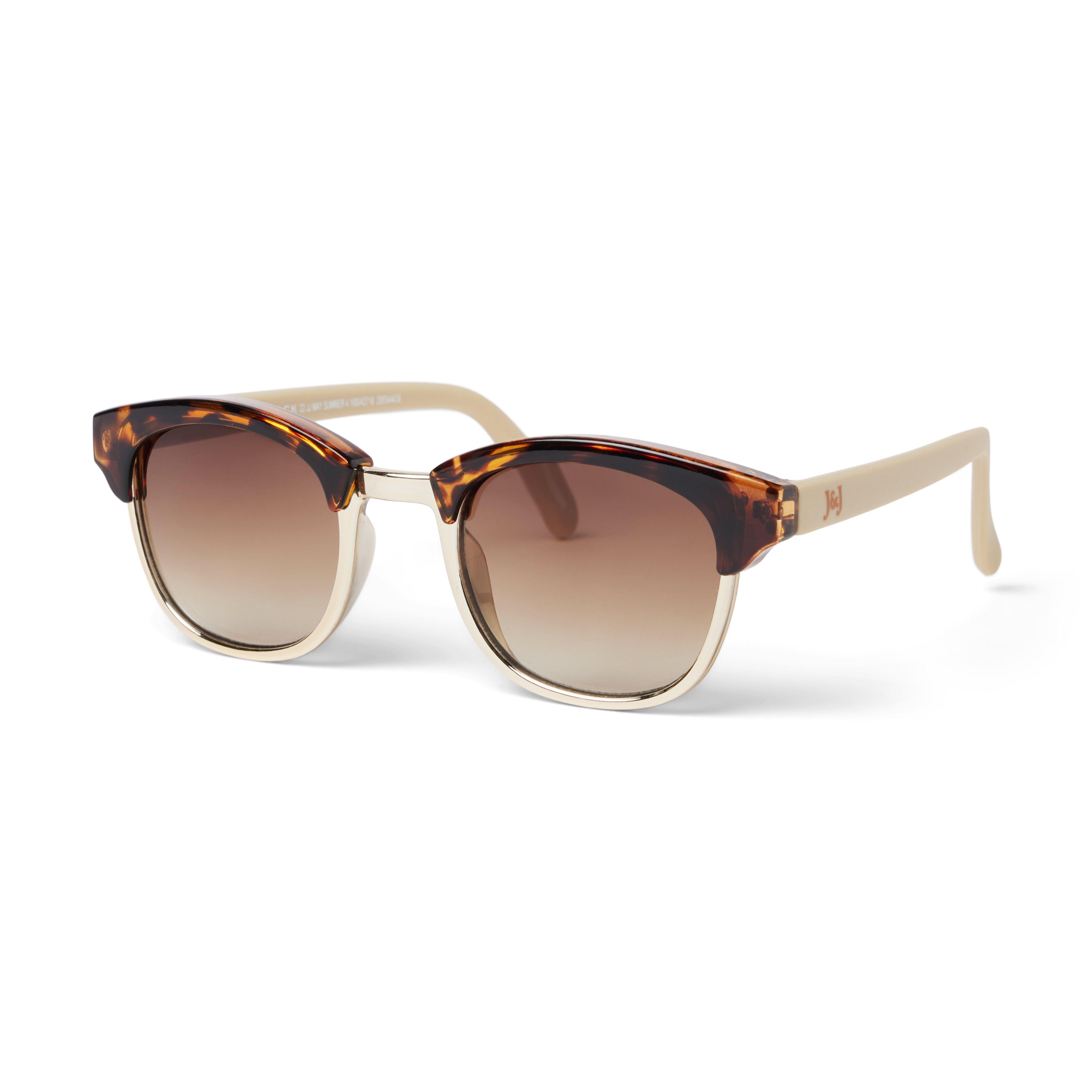 Tortoise Metallic Frame Sunglasses image number 1