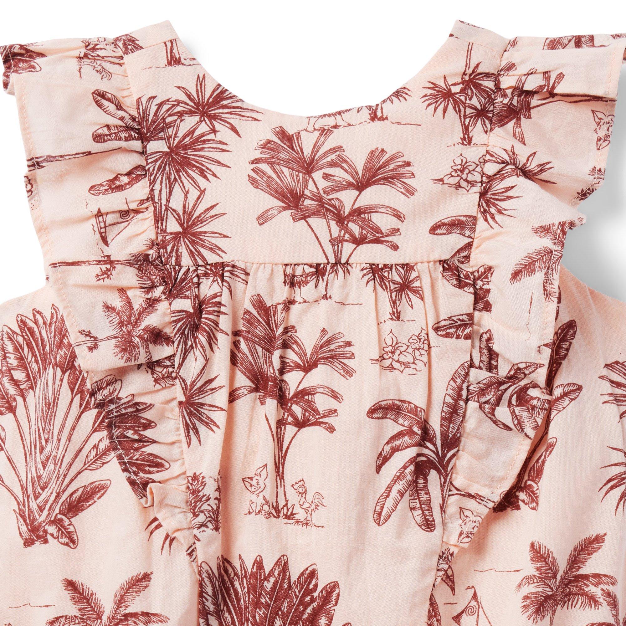 Disney Moana Baby Palm Toile Romper image number 2
