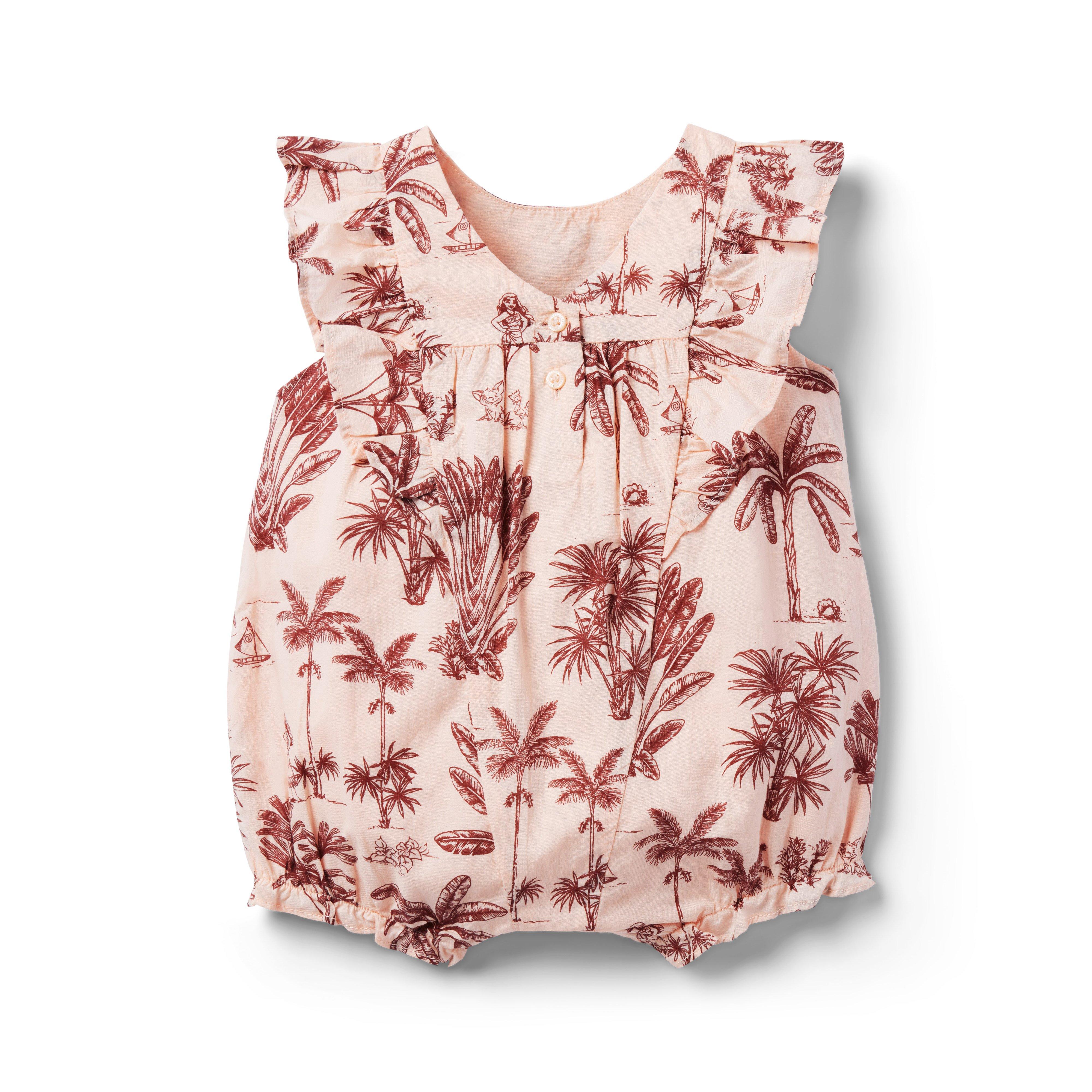 Disney Moana Baby Palm Toile Romper image number 1