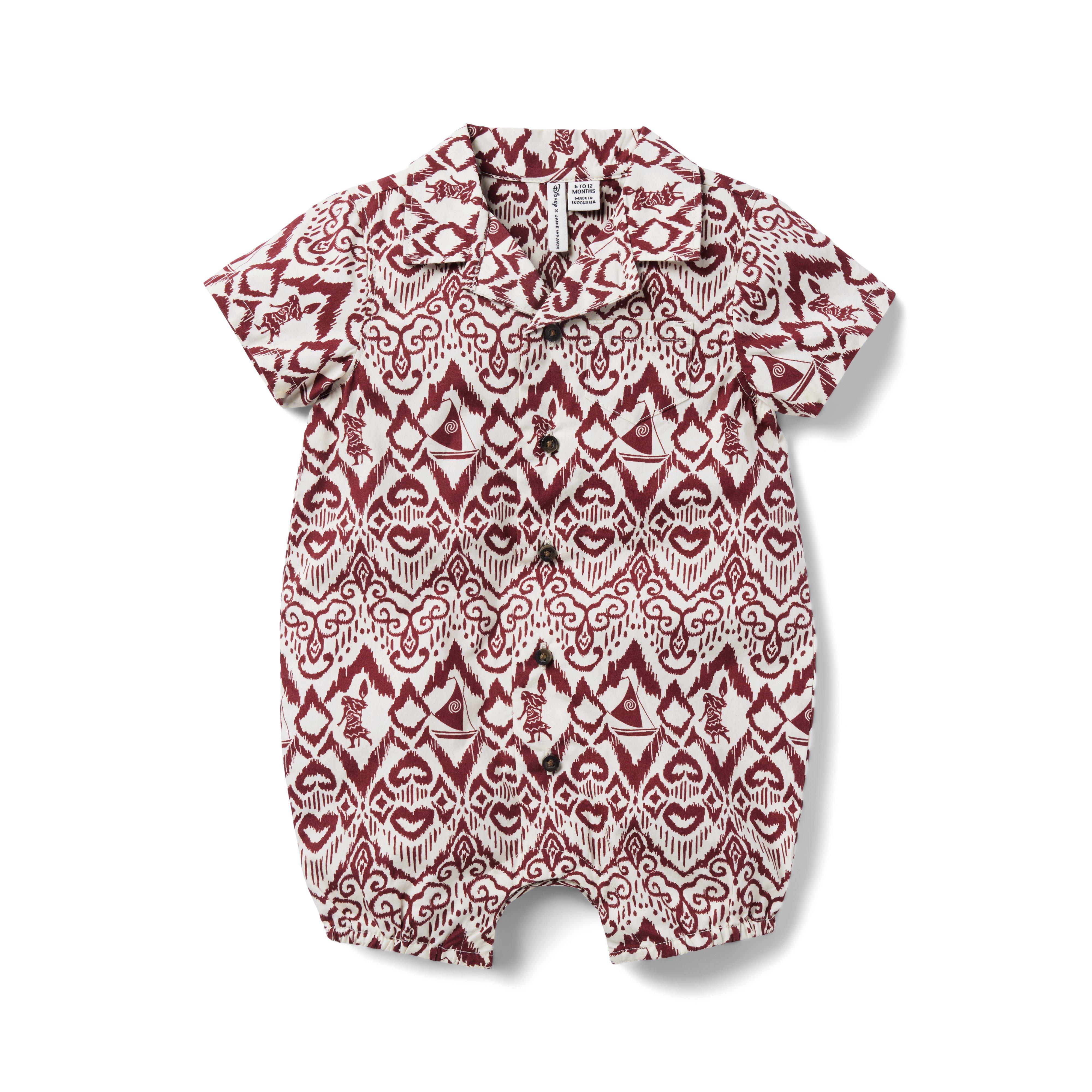 Disney Moana Baby Ikat Poplin Romper image number 0