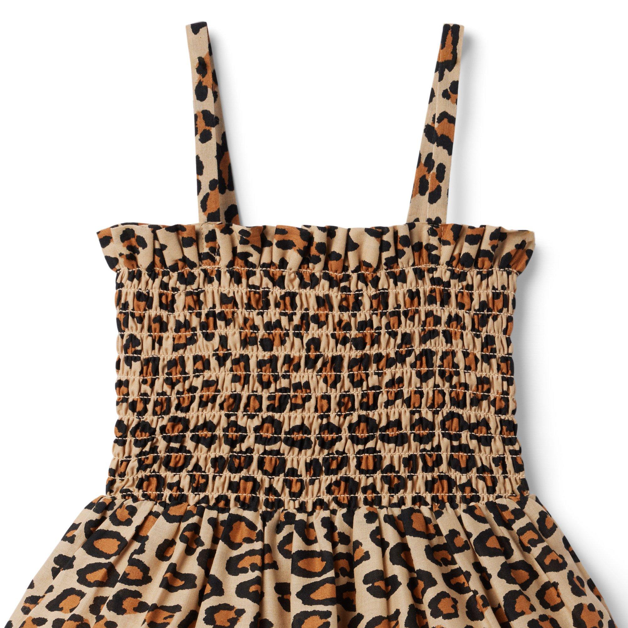 The Hannah Leopard Smocked Sundress image number 2