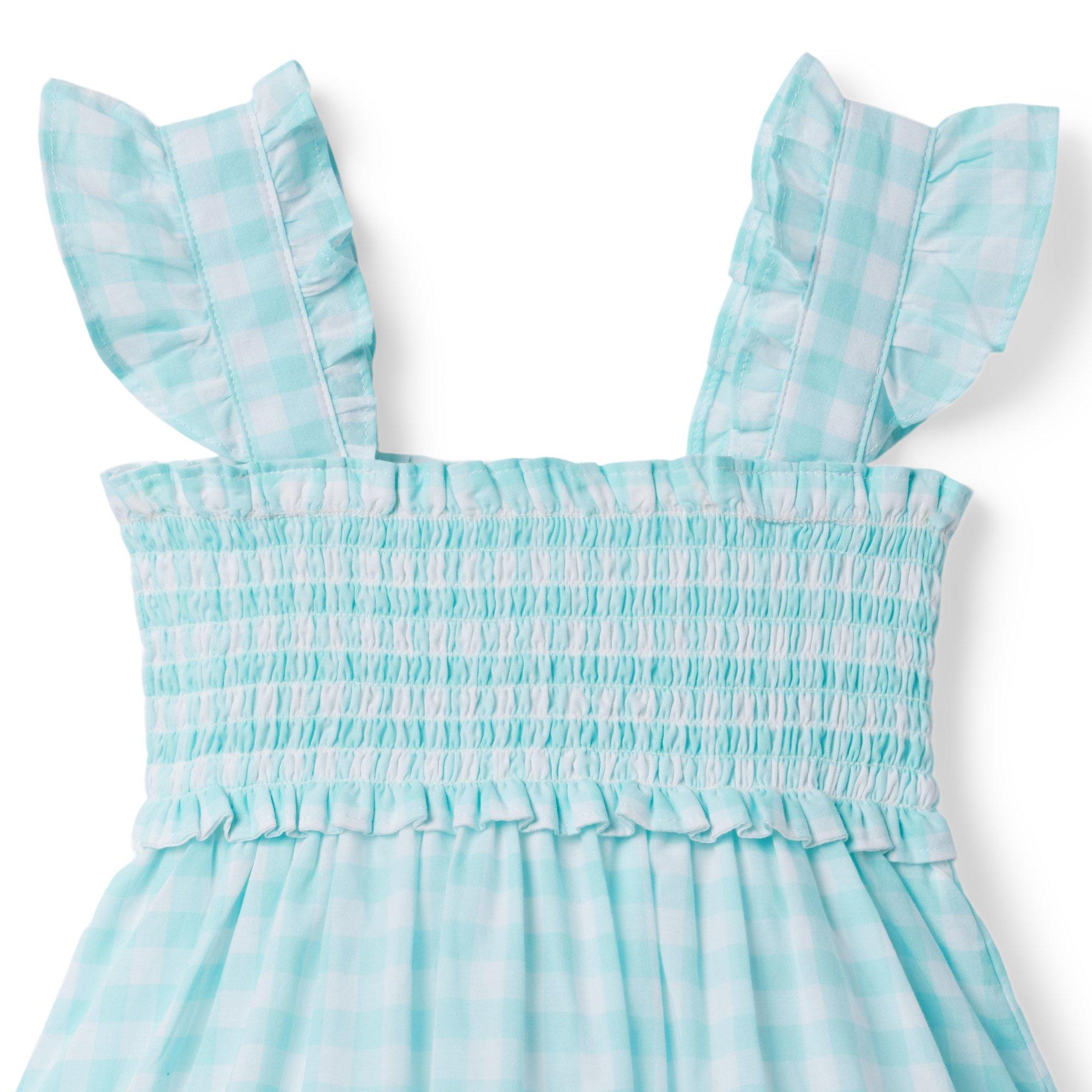 The Emily Gingham Smocked Sundress image number 3