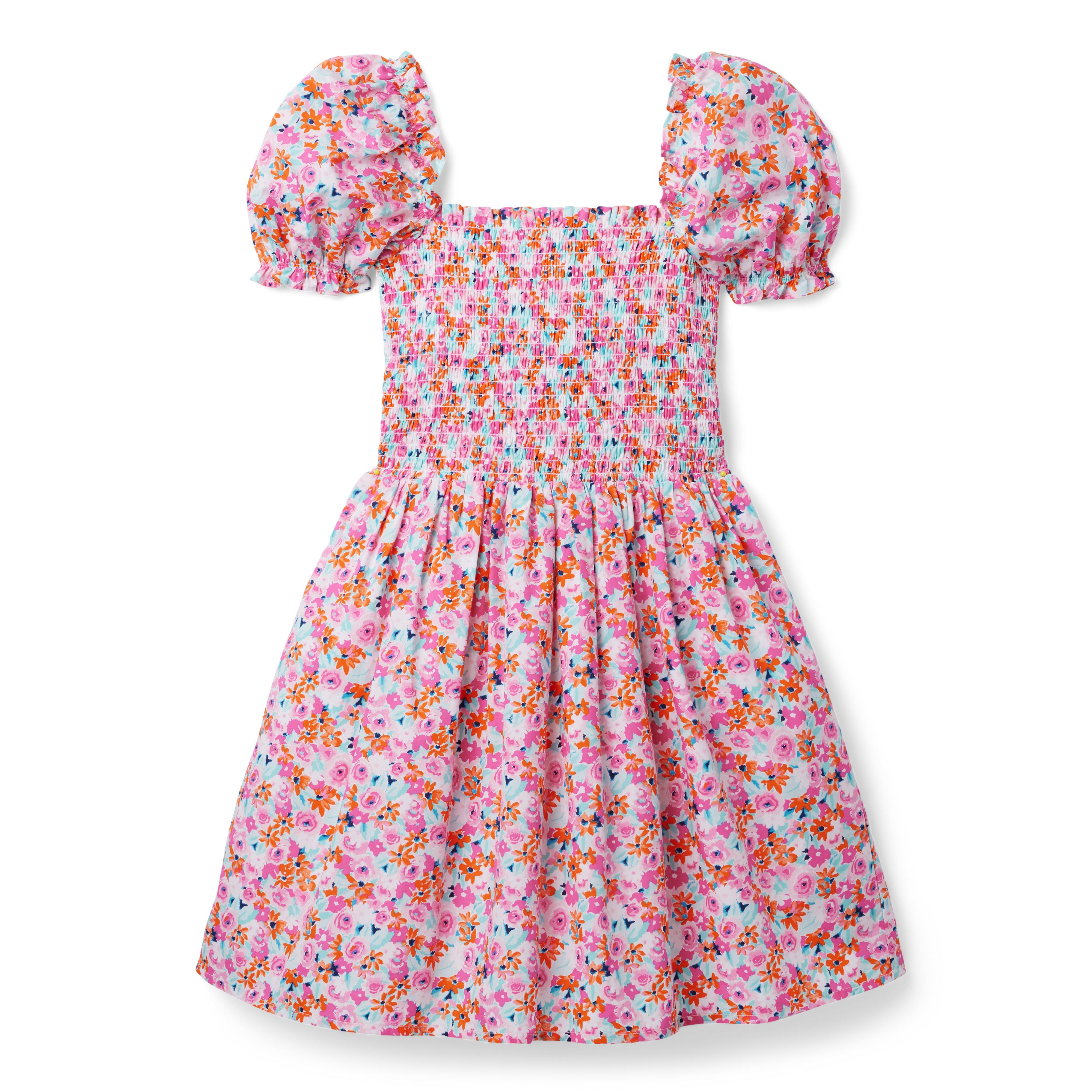 The Grace Ditsy Floral Smocked Puff Sleeve Dress image number 0
