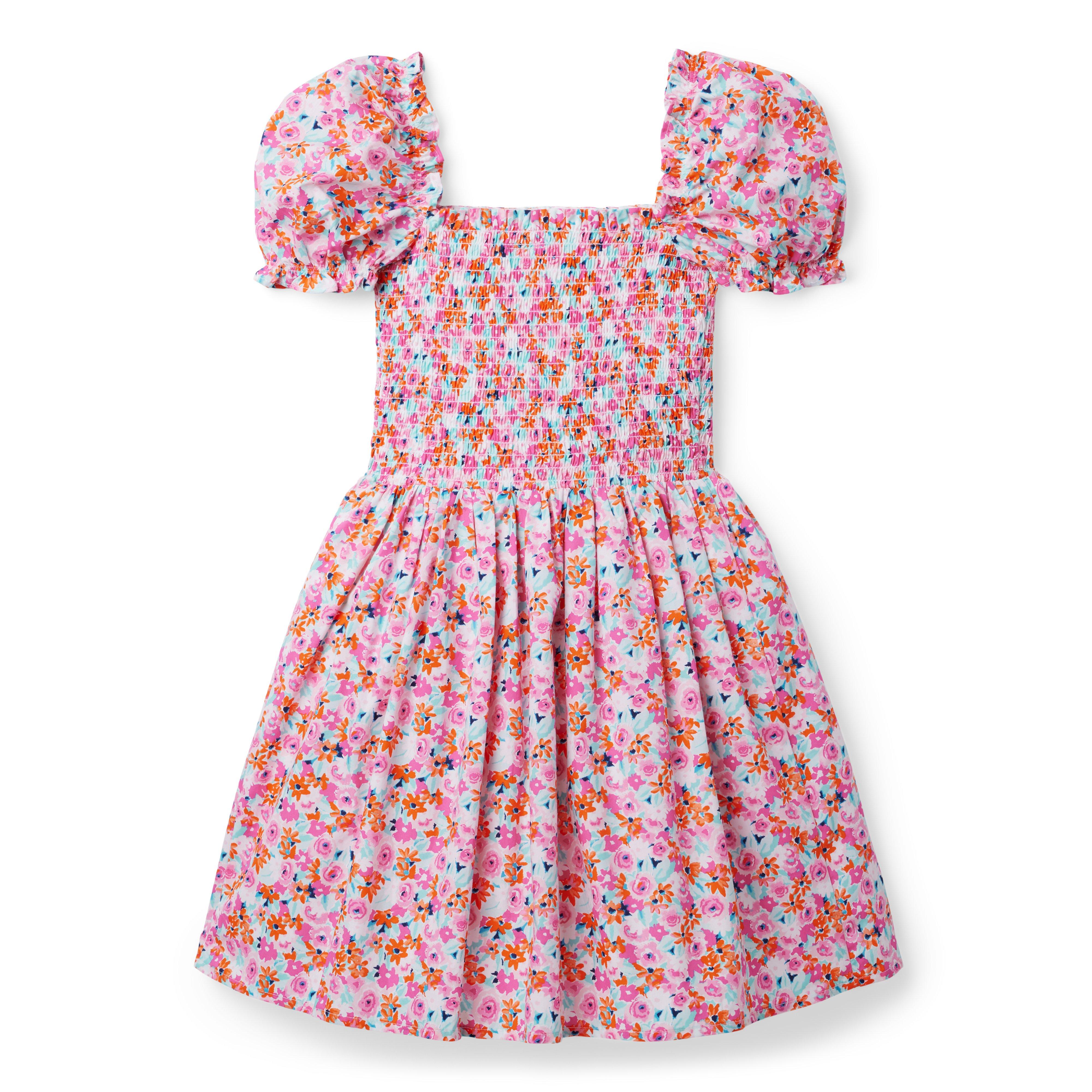 The Grace Ditsy Floral Smocked Puff Sleeve Dress image number 1