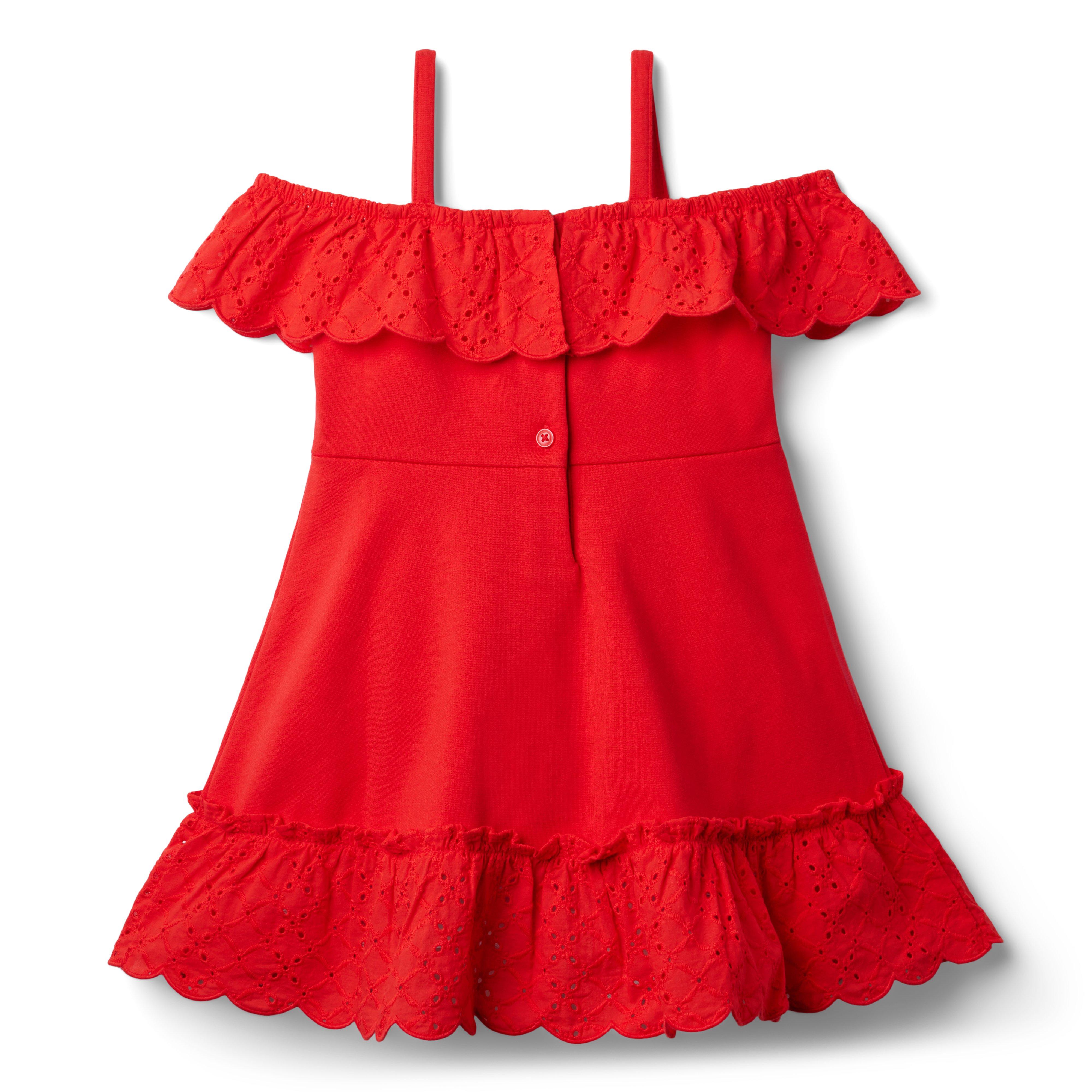 Eyelet Cold Shoulder Ponte Dress image number 1
