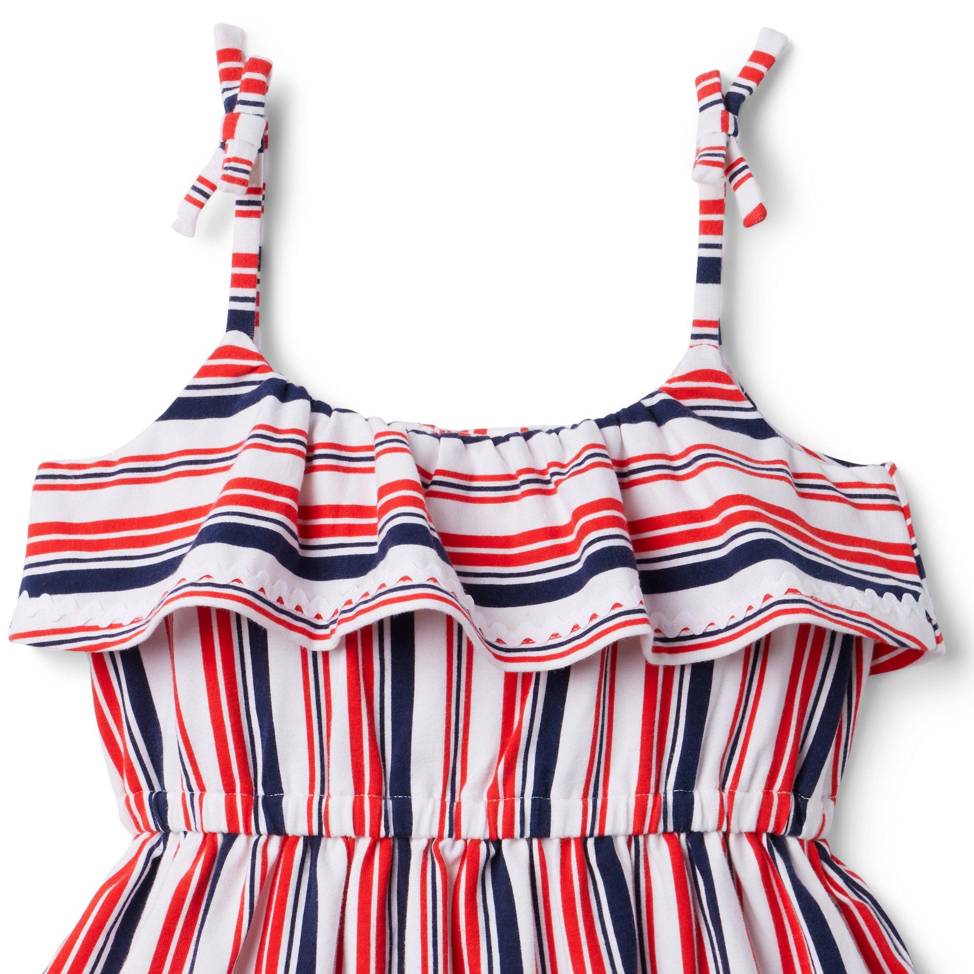 Striped Ruffle Jersey Sundress image number 3