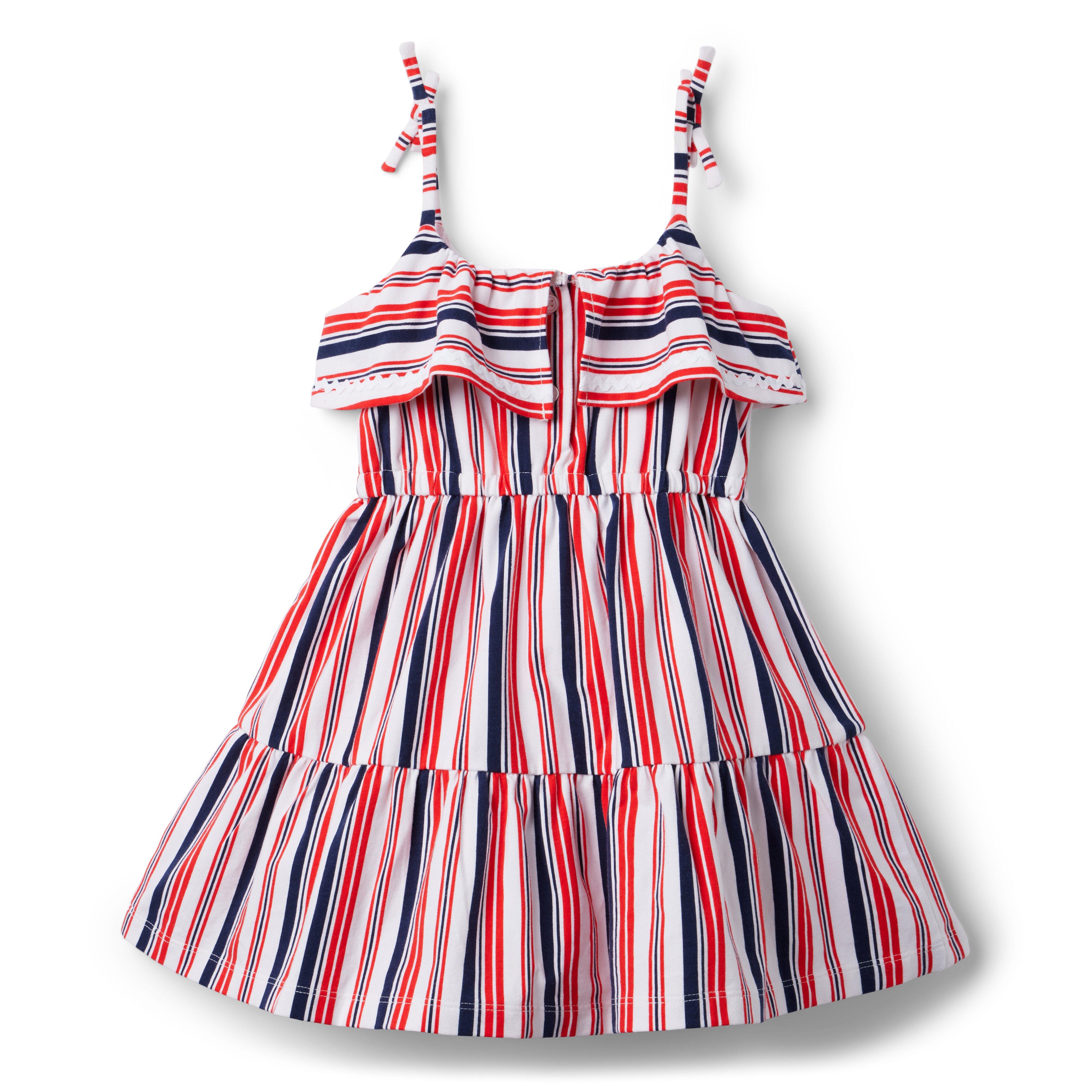 Striped Ruffle Jersey Sundress image number 1