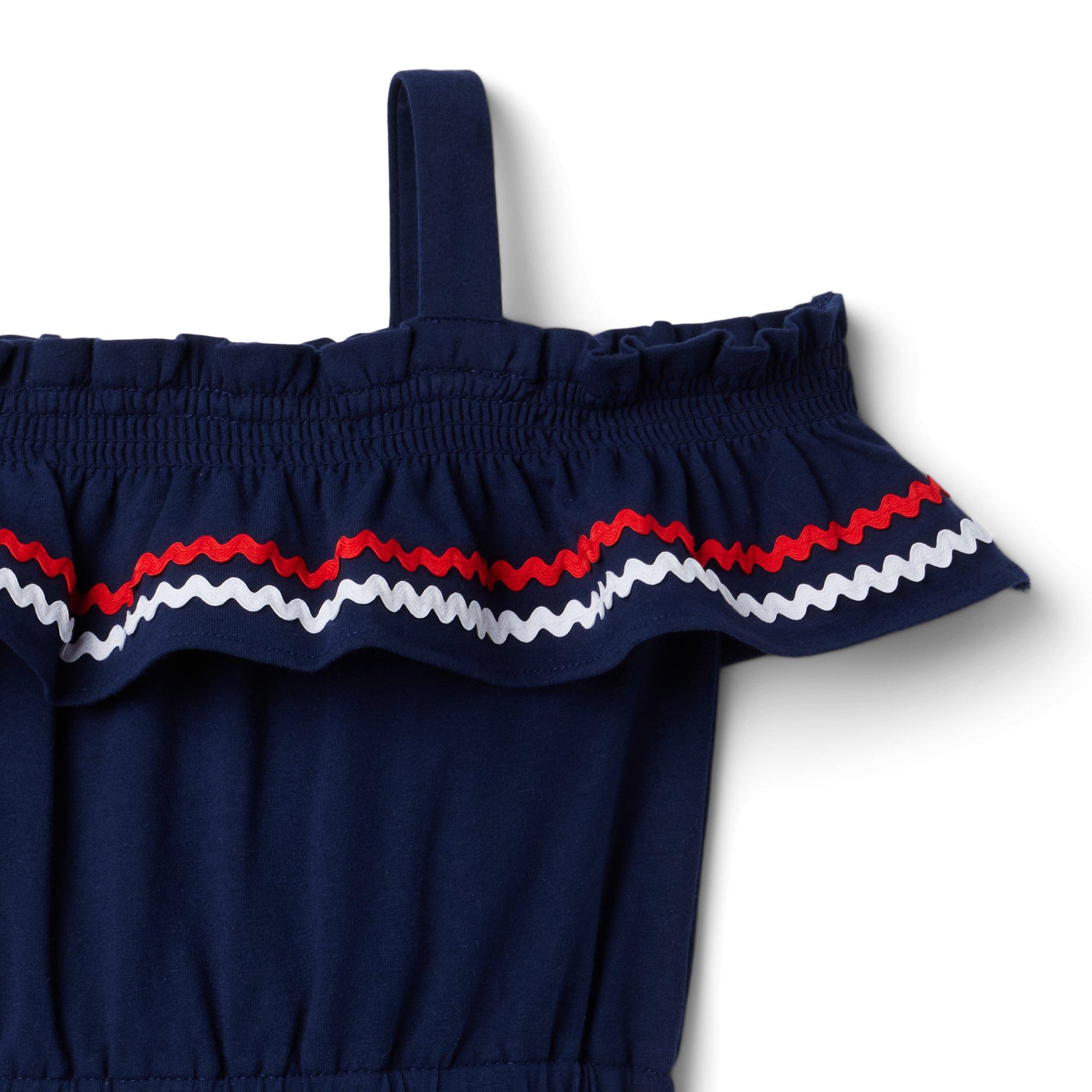 Ric Rac Trim Cold Shoulder Romper image number 2