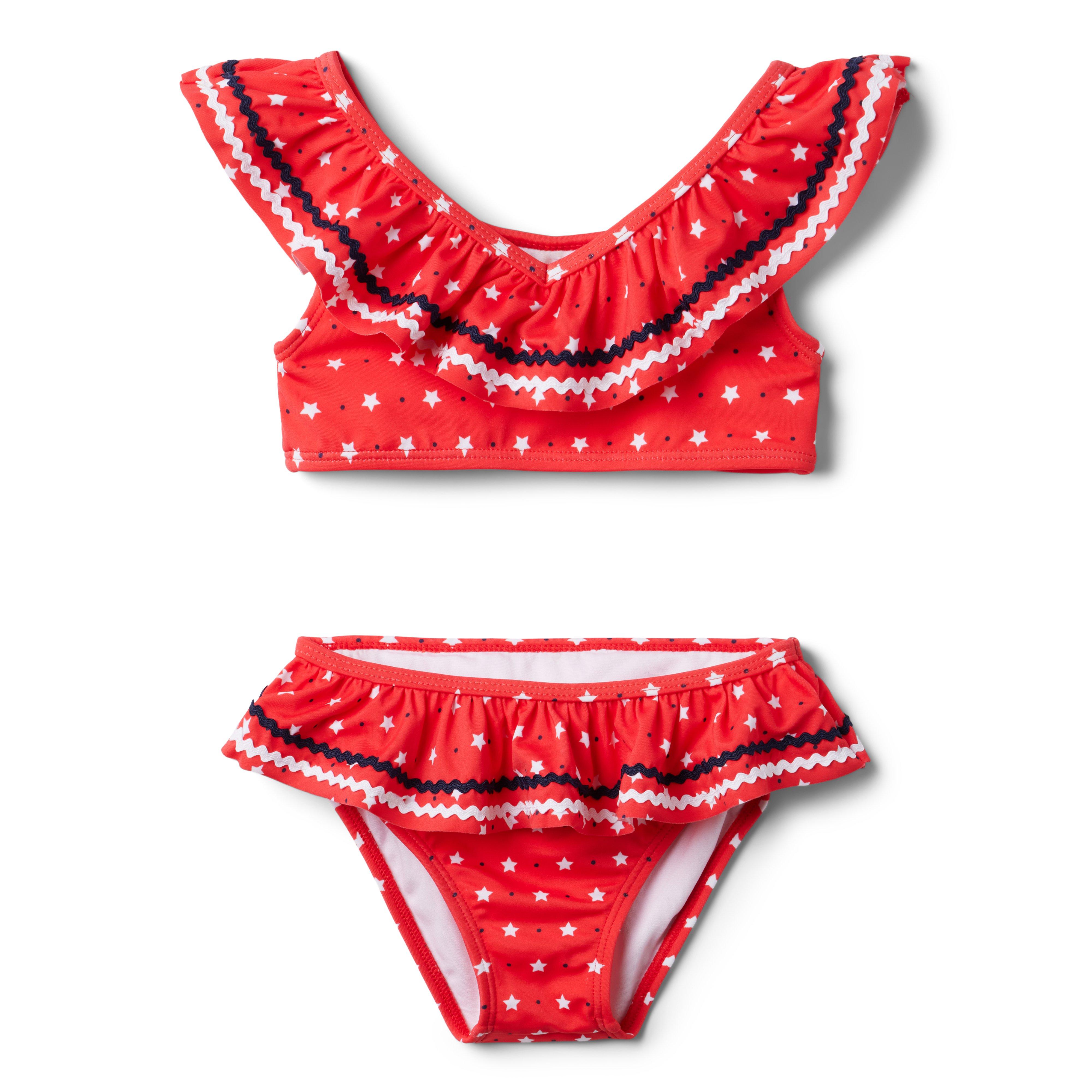 Star Ruffle 2-Piece Swimsuit image number 0