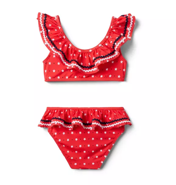 Star Ruffle 2-Piece Swimsuit image number 1