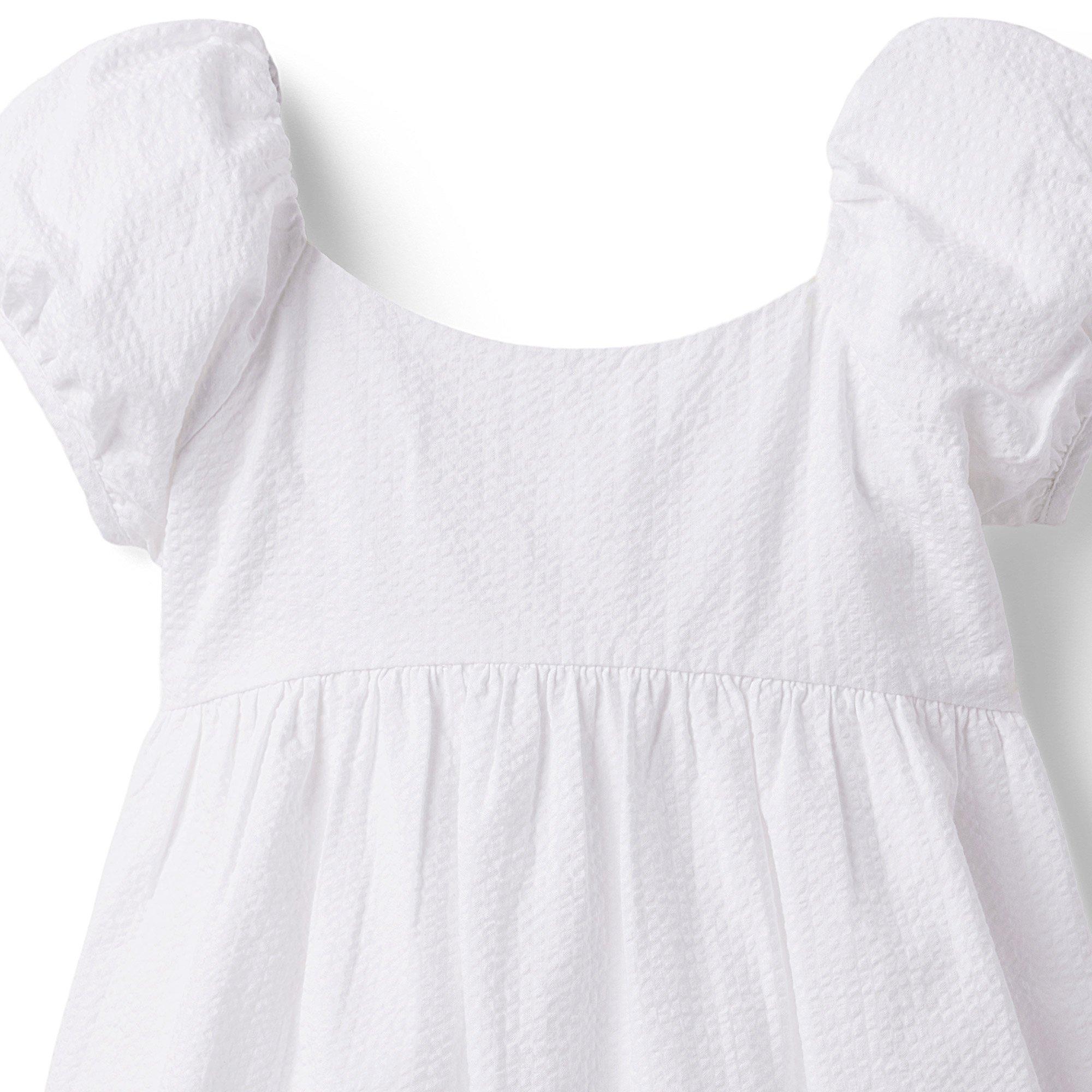 Seersucker Puff Sleeve Dress image number 3