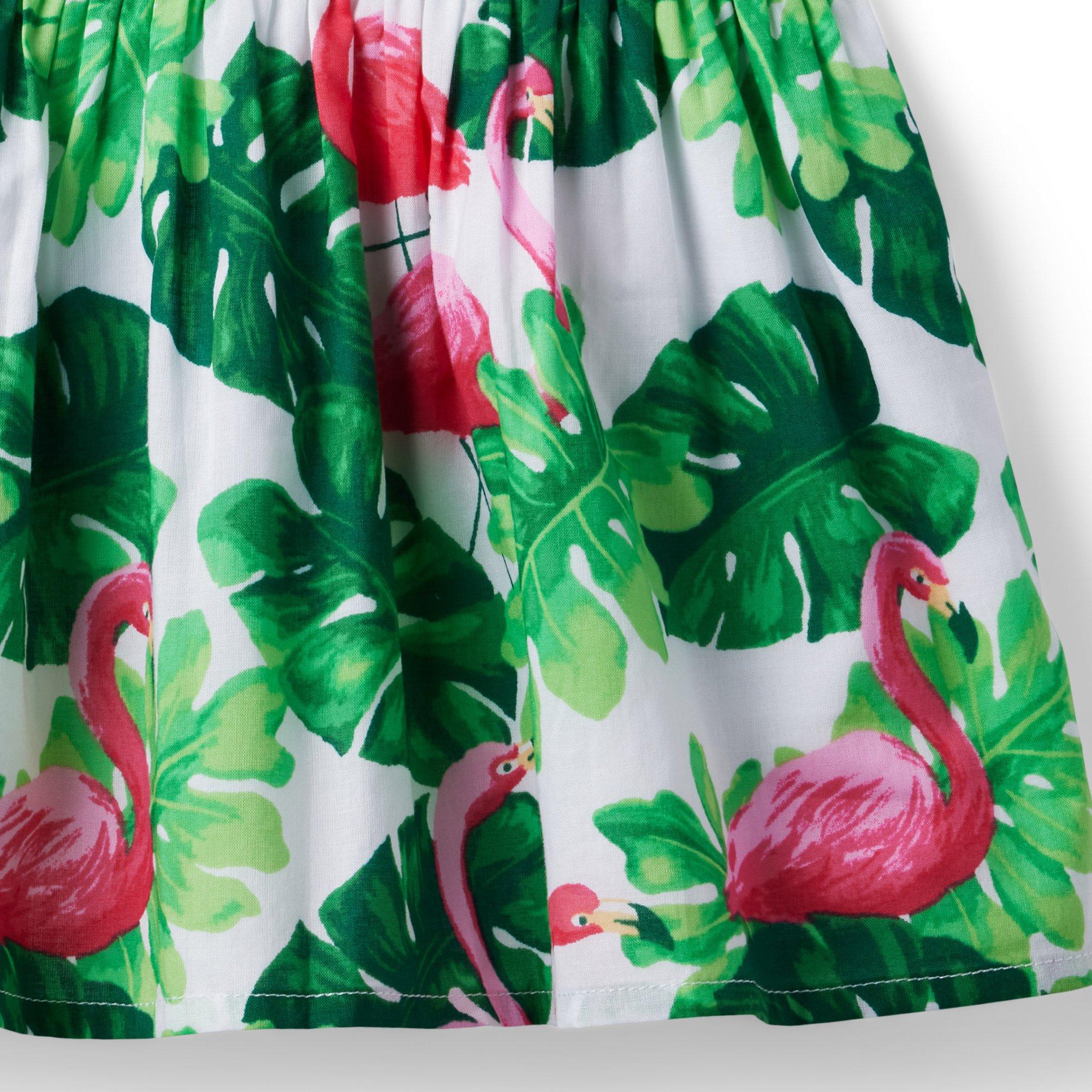 Tropical Flamingo Smocked Top image number 2