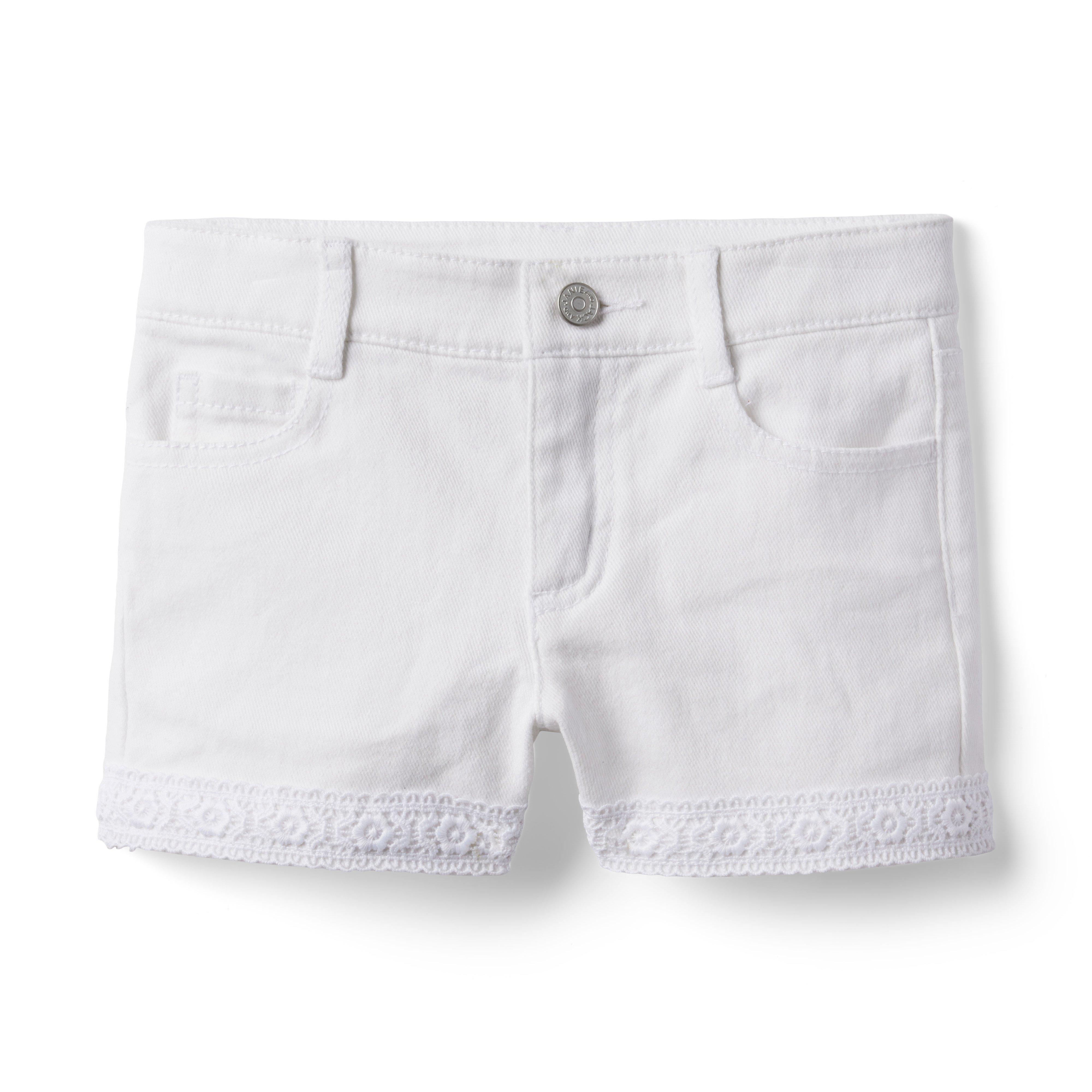 Crochet Trim Denim Short image number 0