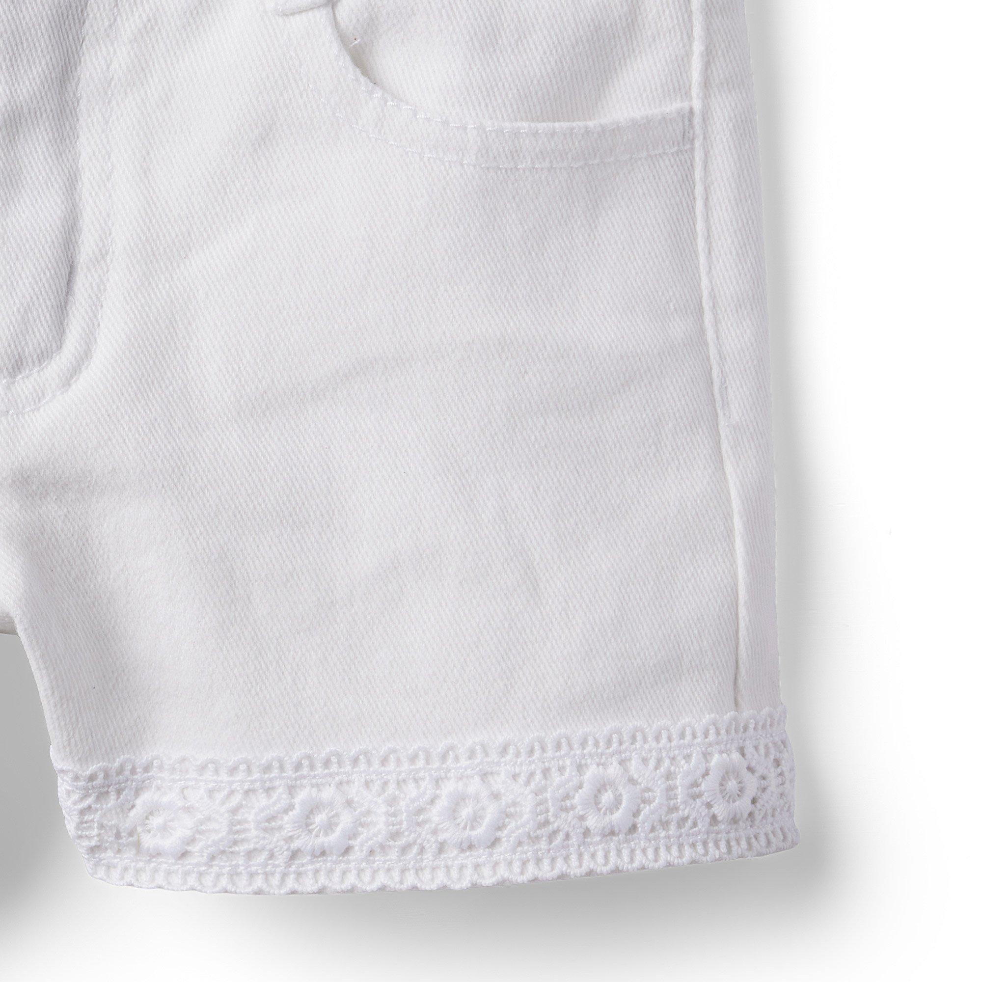Crochet Trim Denim Short image number 3