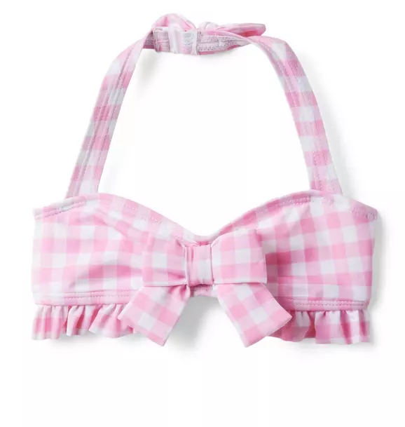 Gingham Halter Ruffle 2-Piece Swimsuit image number 2