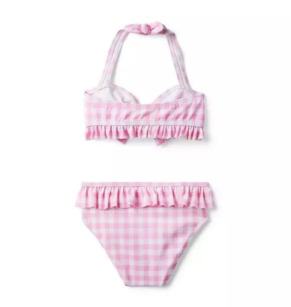 Gingham Halter Ruffle 2-Piece Swimsuit image number 1