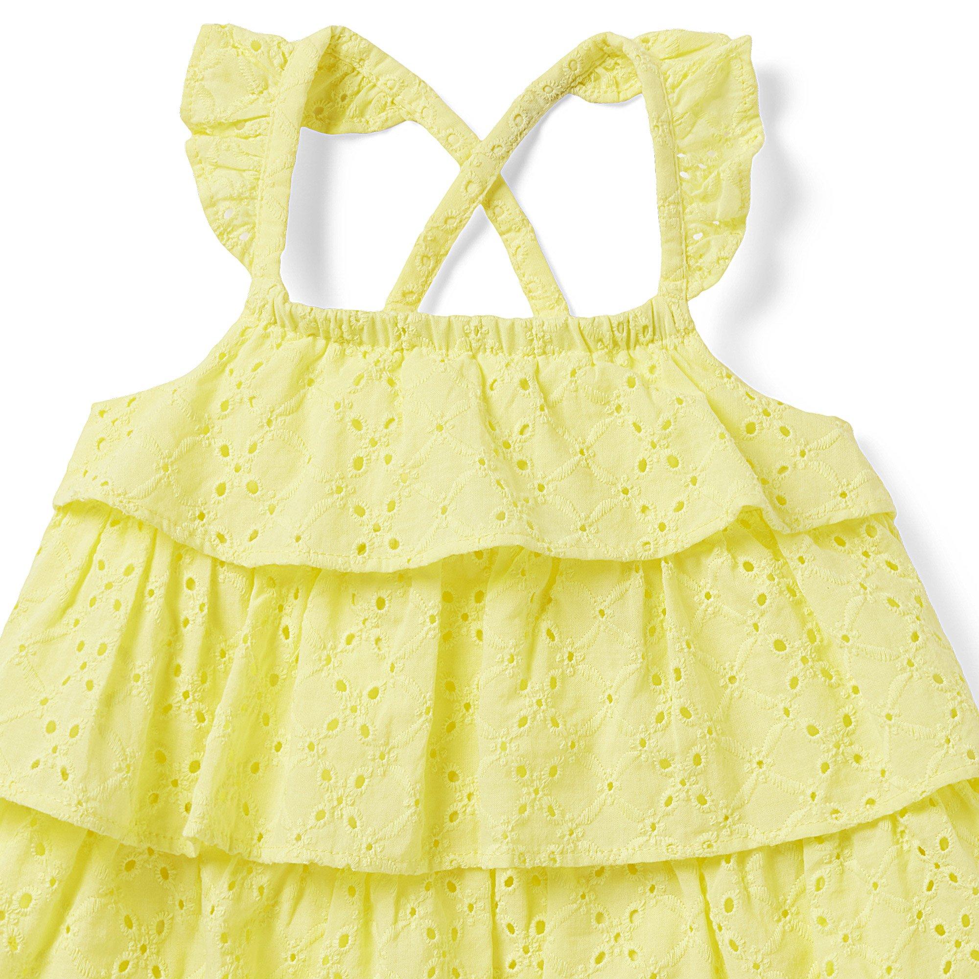 Baby Eyelet Tiered Ruffle Matching Set image number 2