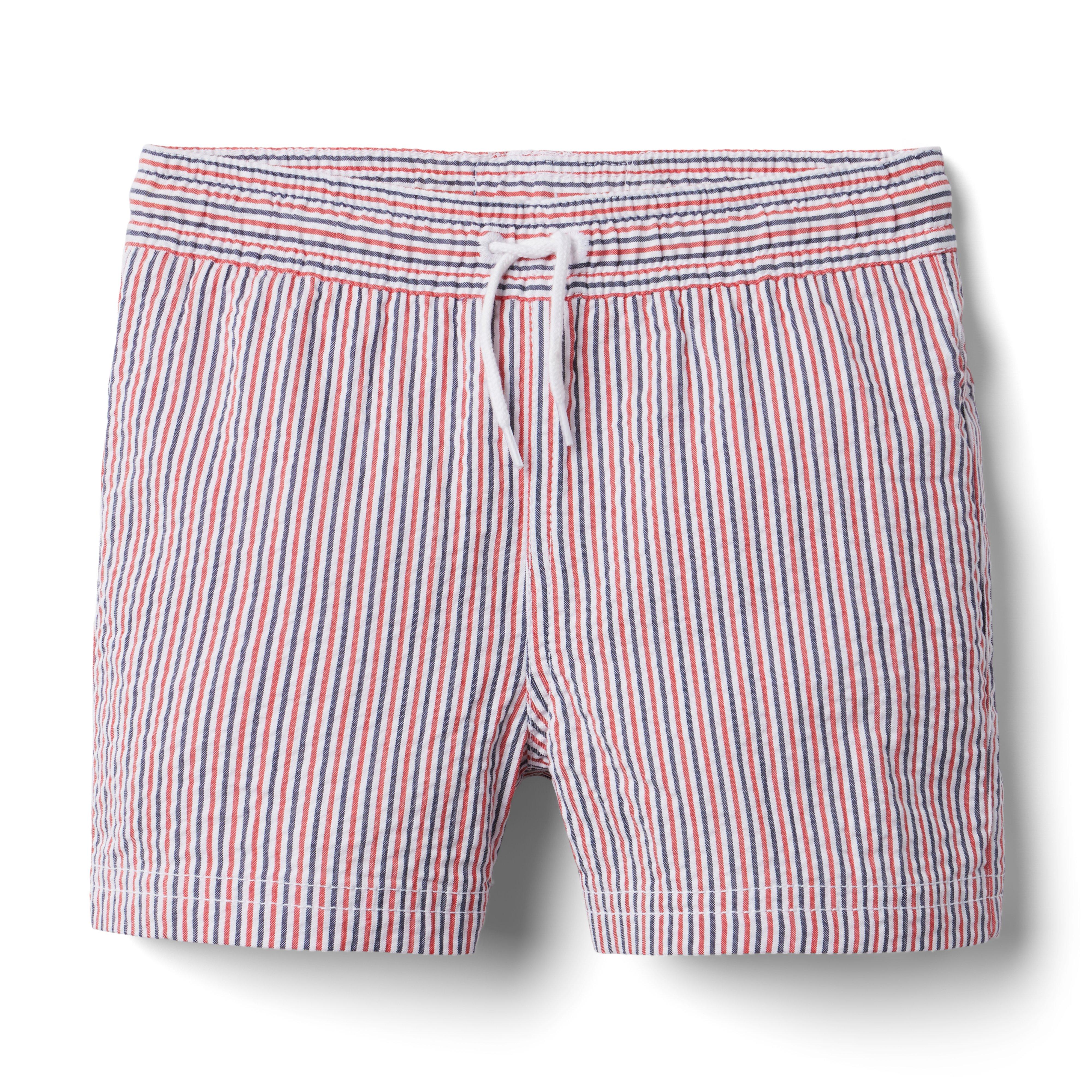 Striped Seersucker Swim Trunk image number 0