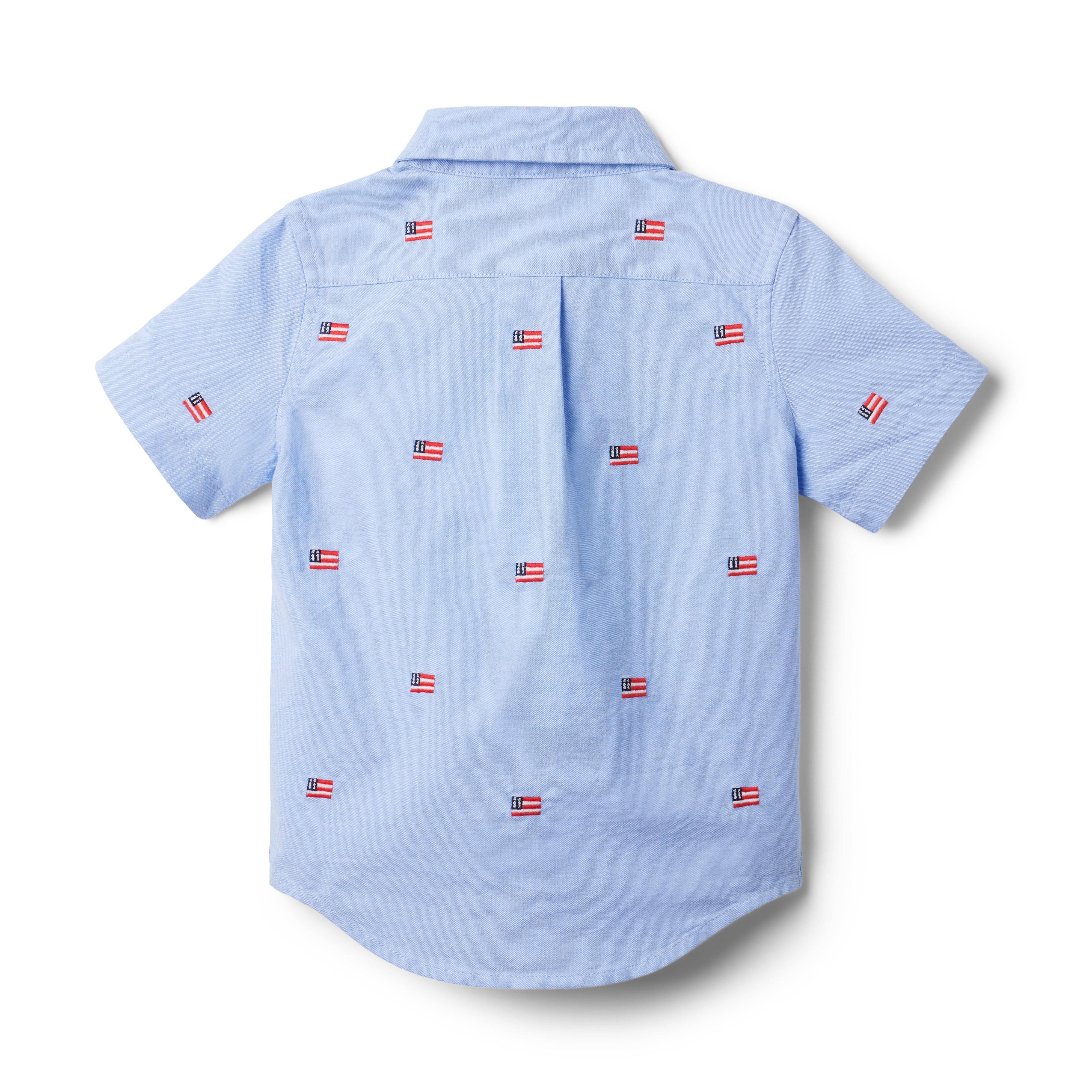 Embroidered Flag Oxford Shirt image number 1